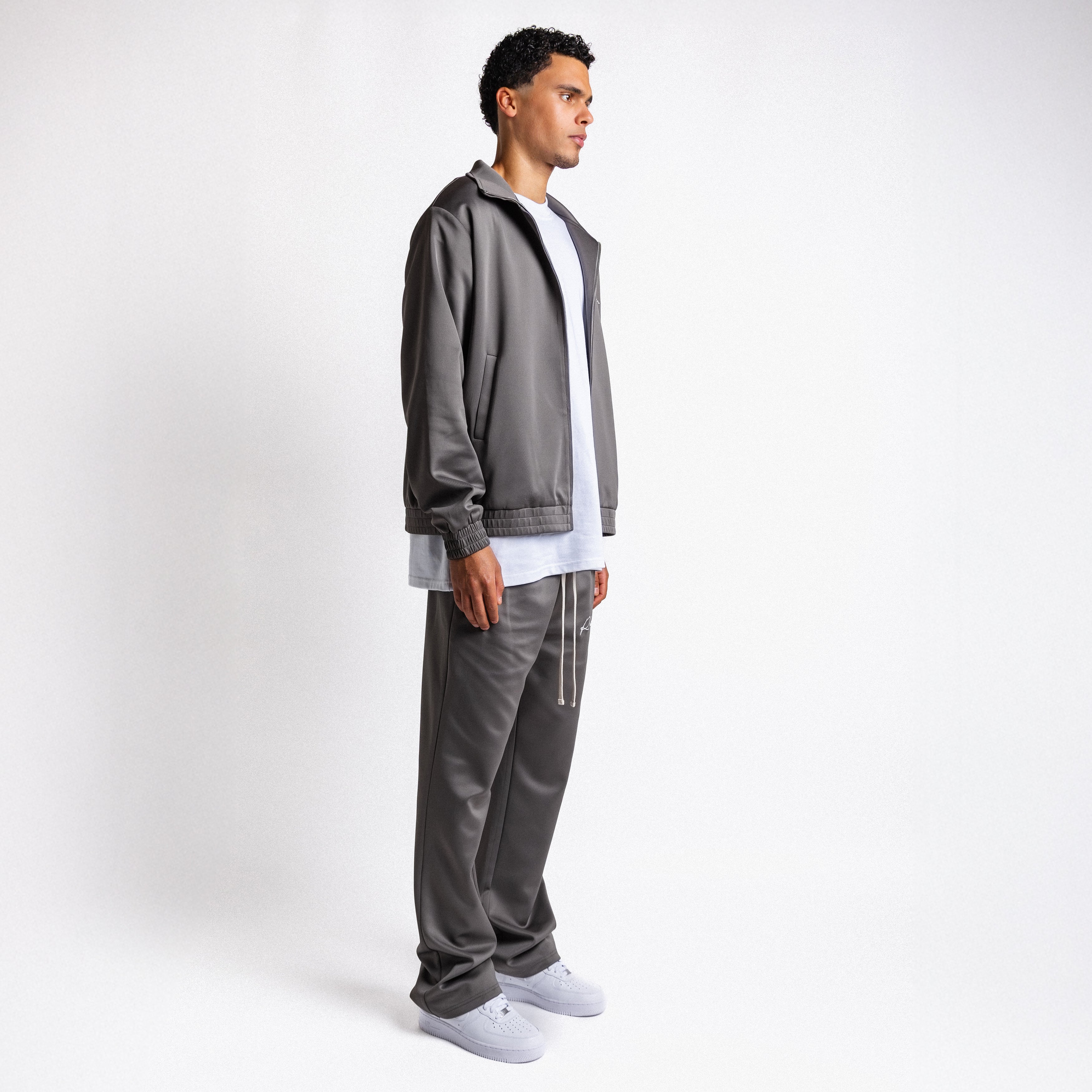 Handwritten Logo Tracksuit Dark Grey