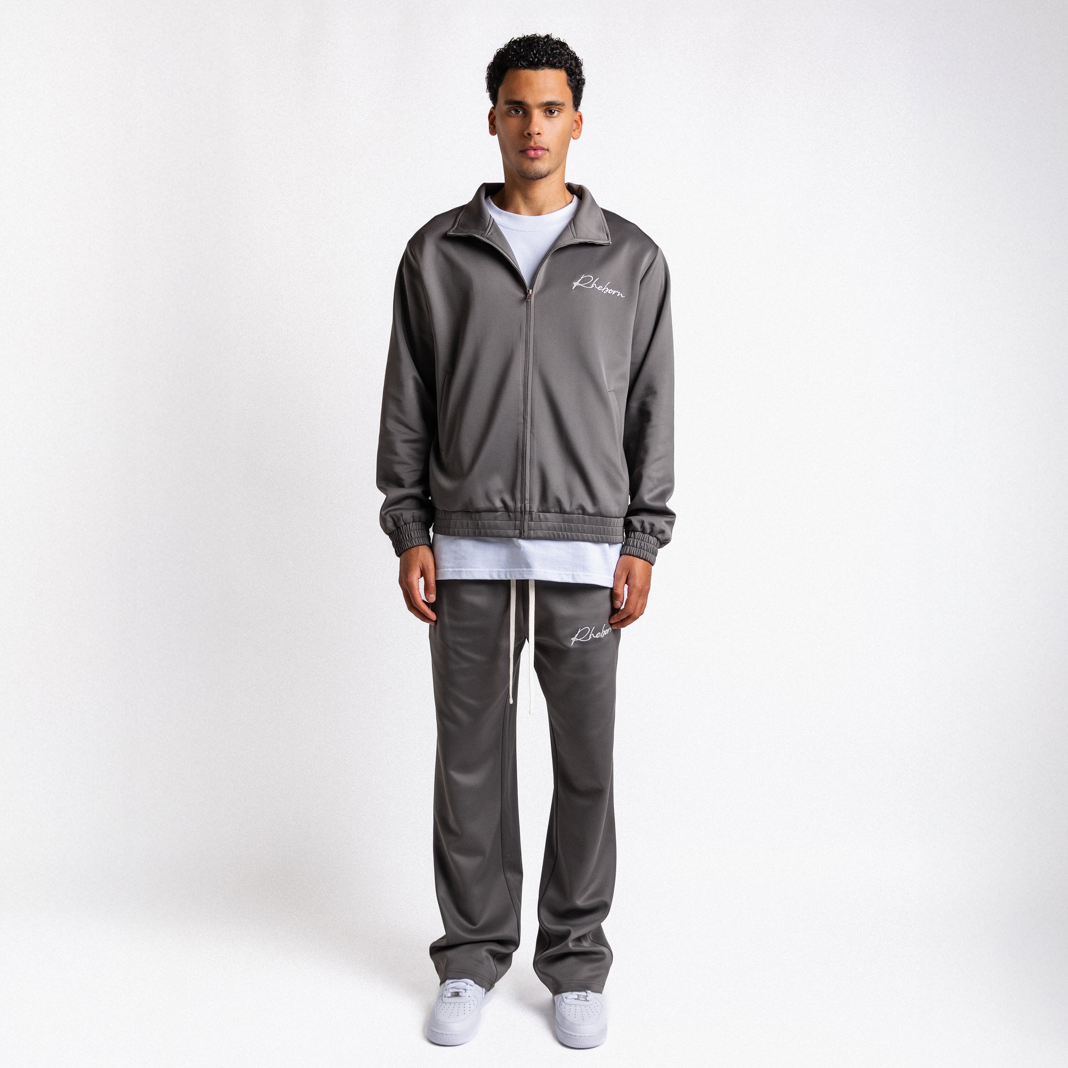 Handwritten Logo Tracksuit Dark Grey
