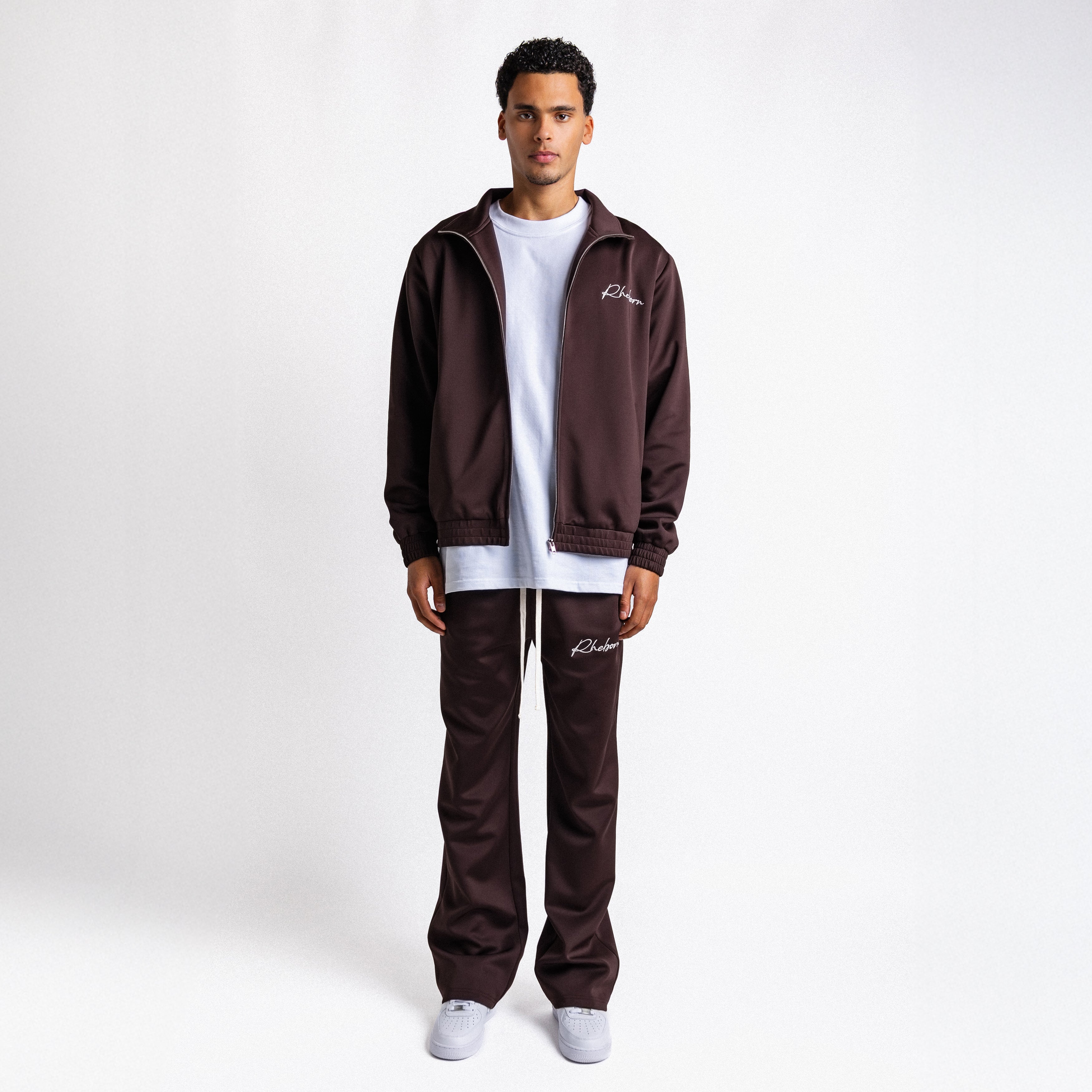 Handwritten Logo Tracksuit Chocolate Brown (PRE ORDER)
