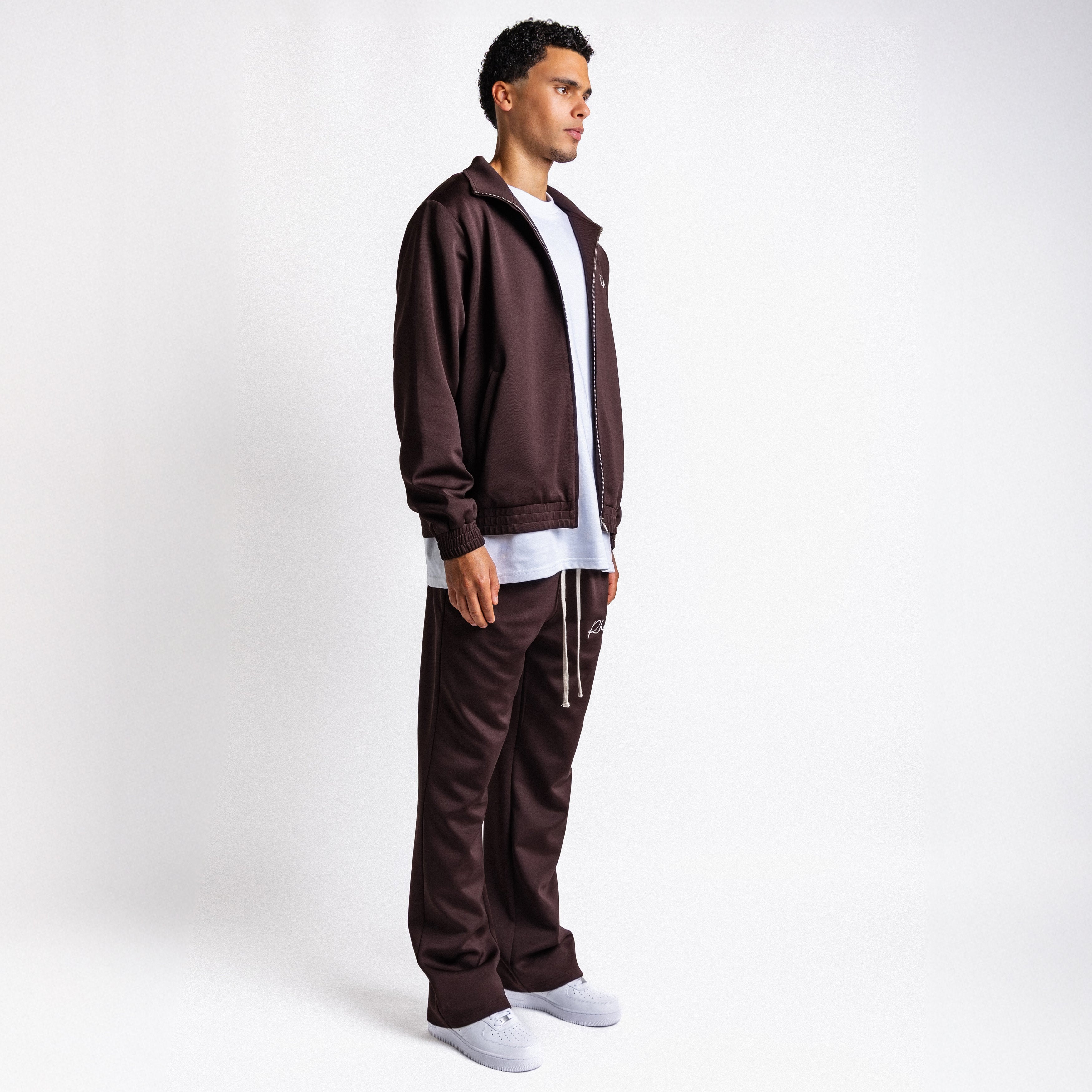 Handwritten Logo Tracksuit Chocolate Brown (PRE ORDER)