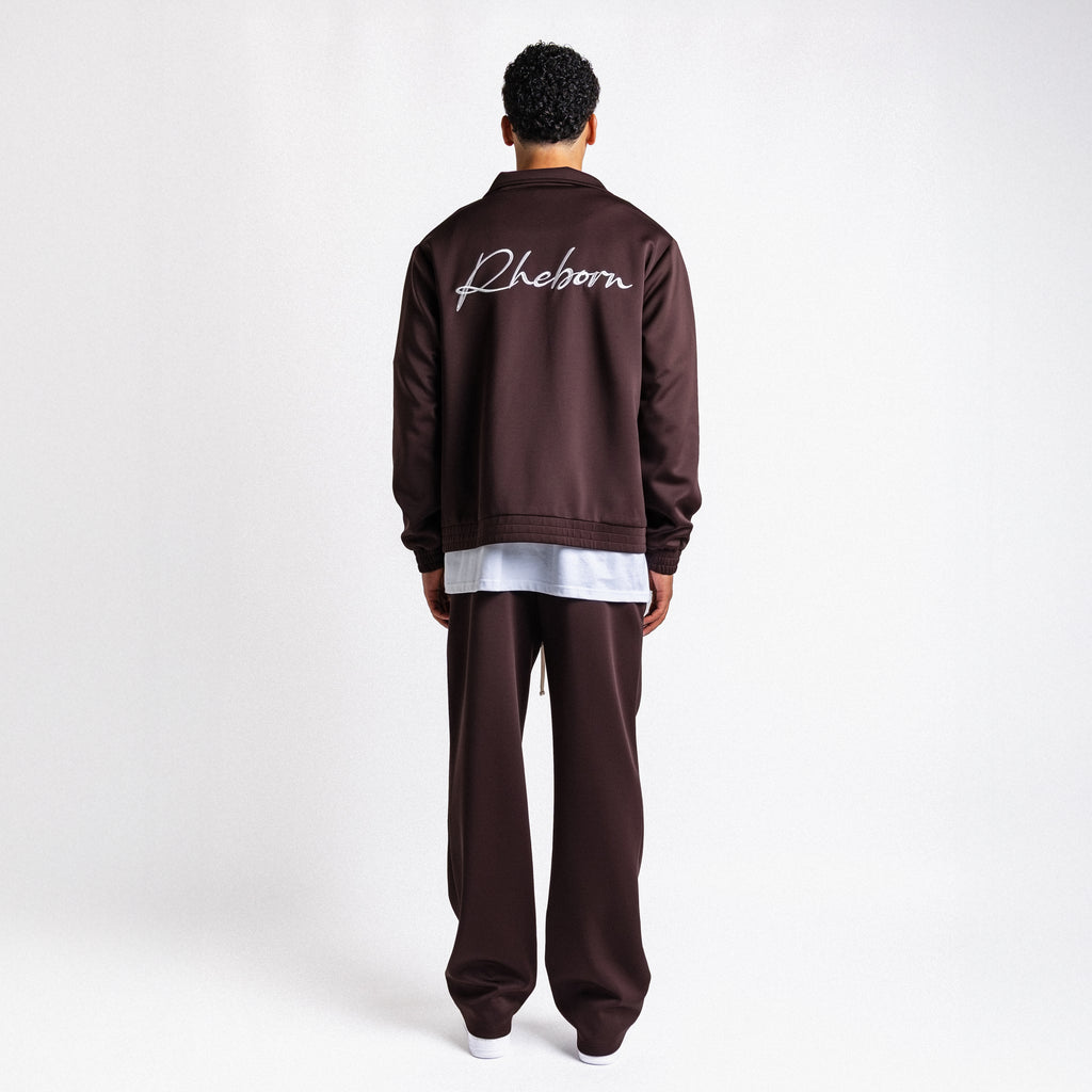 Handwritten Logo Tracksuit Chocolate Brown