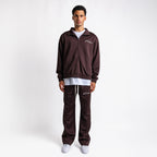 Handwritten Logo Tracksuit Chocolate Brown