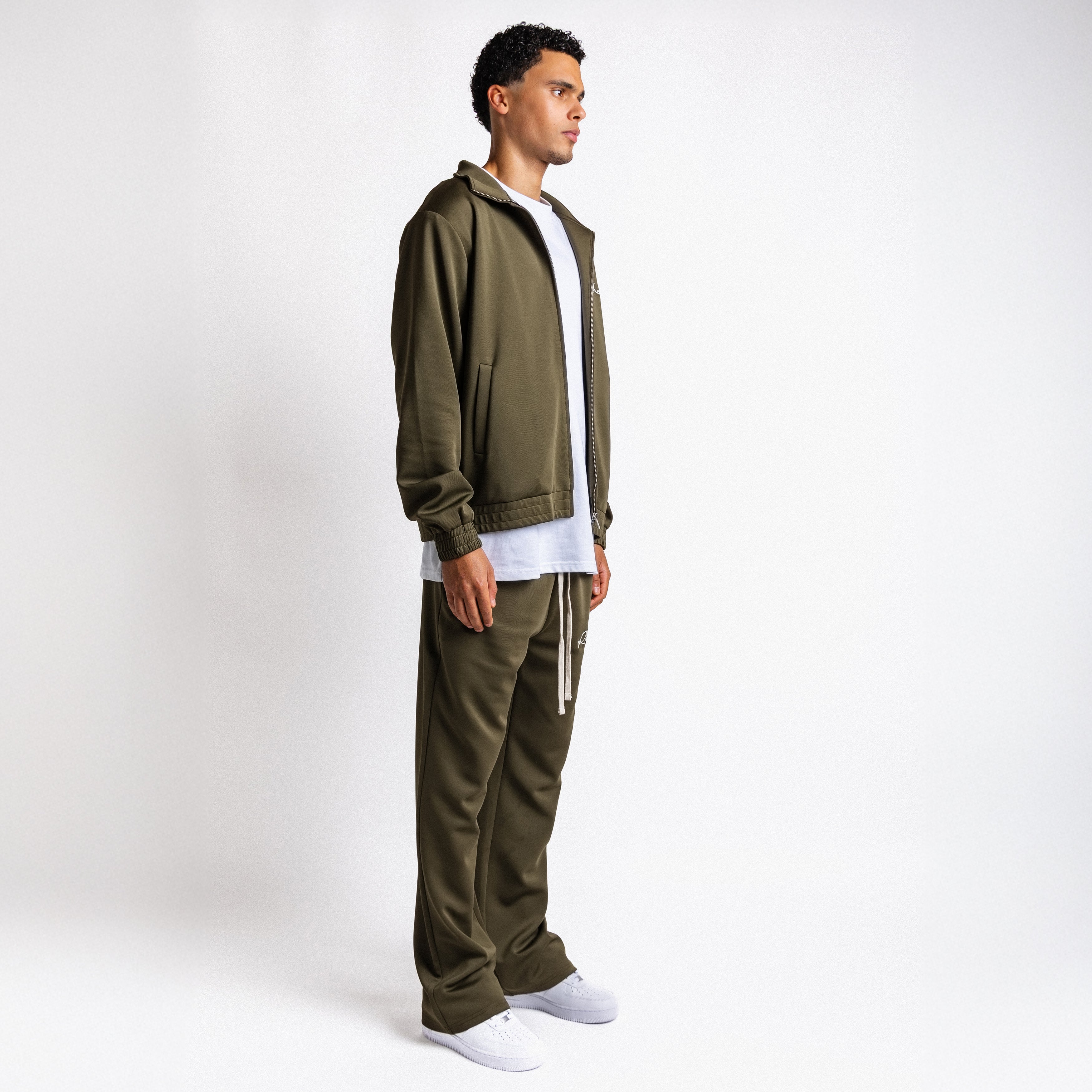 Handwritten Logo Tracksuit Army Green (PRE ORDER)