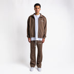 Handwritten Logo Tracksuit Dark Brown