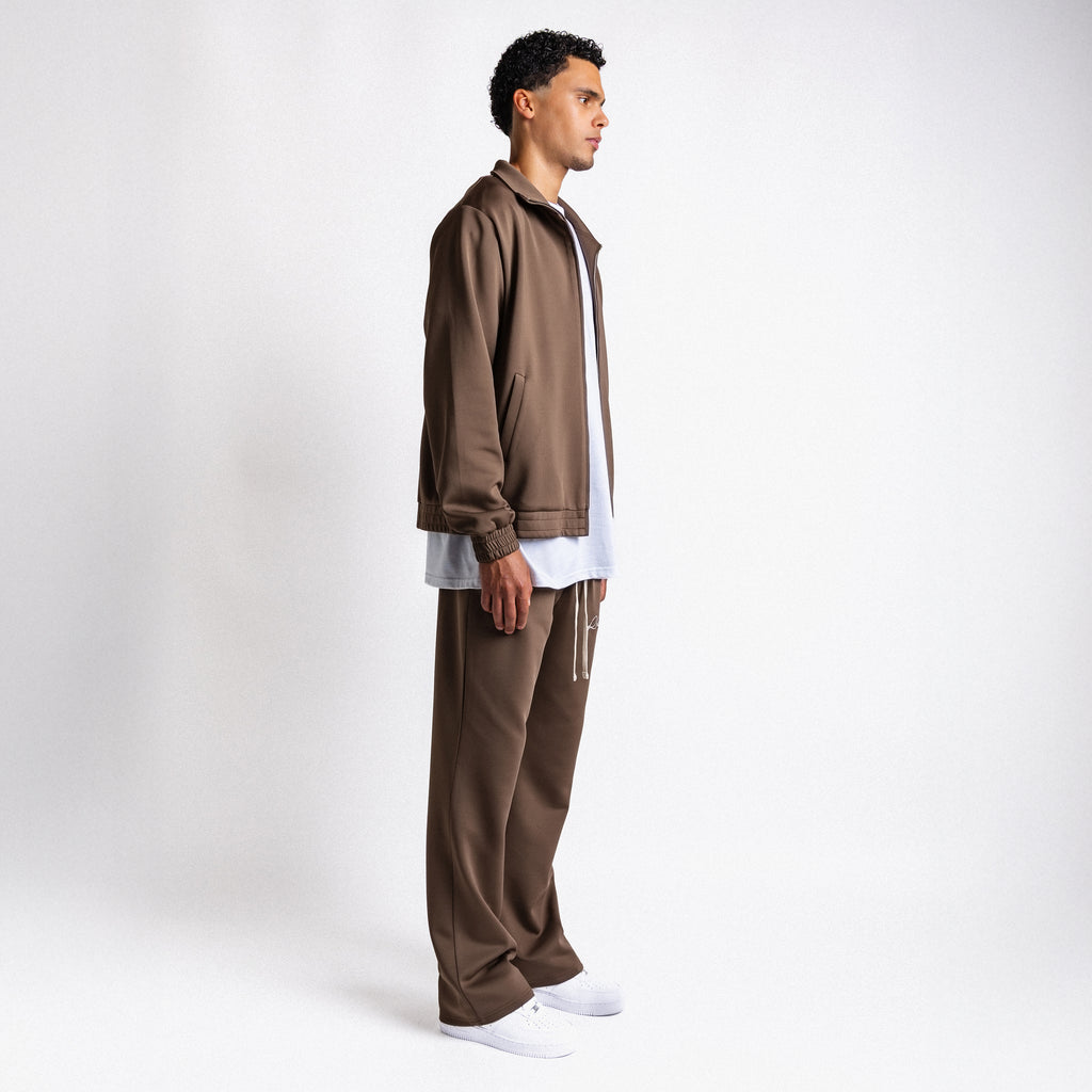 Handwritten Logo Tracksuit Dark Brown