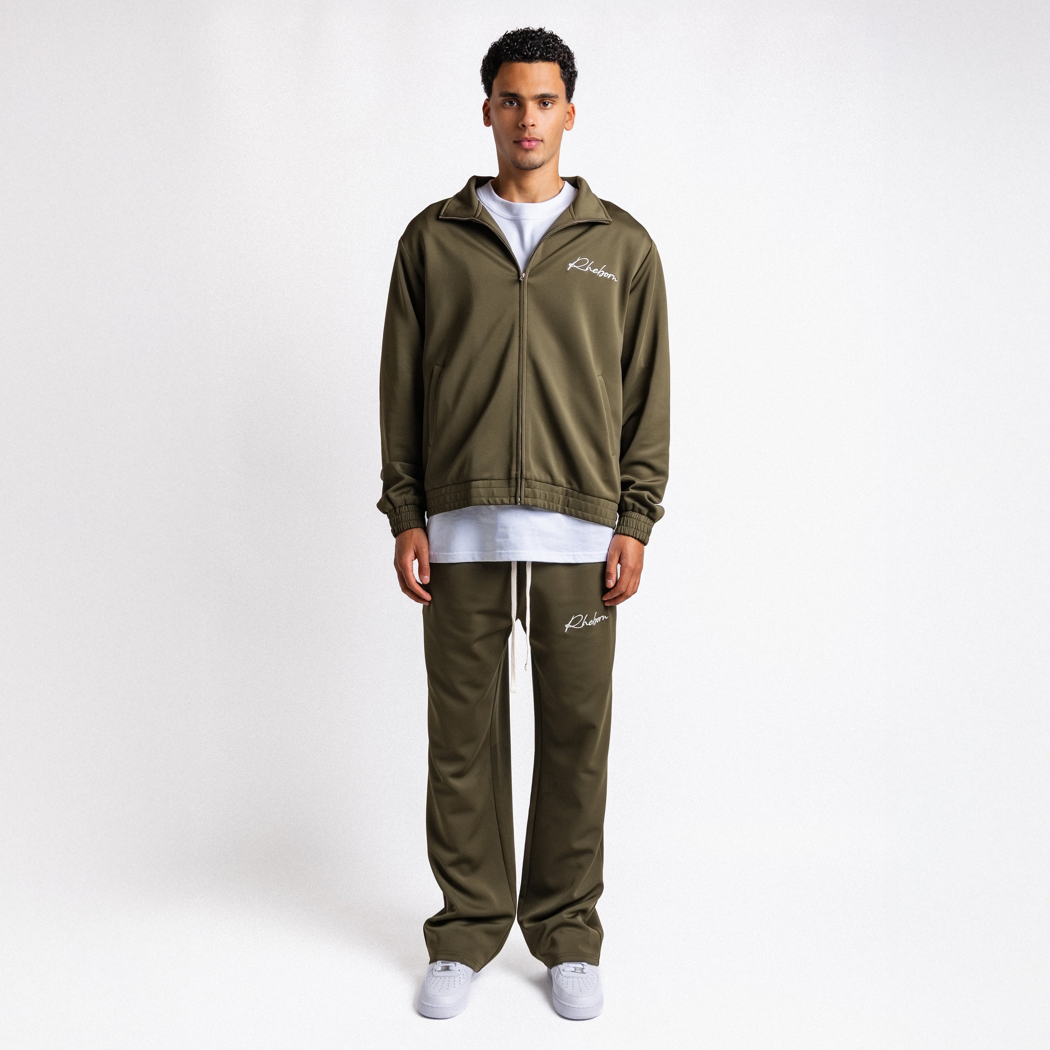 Handwritten Logo Tracksuit Army Green (PRE ORDER)