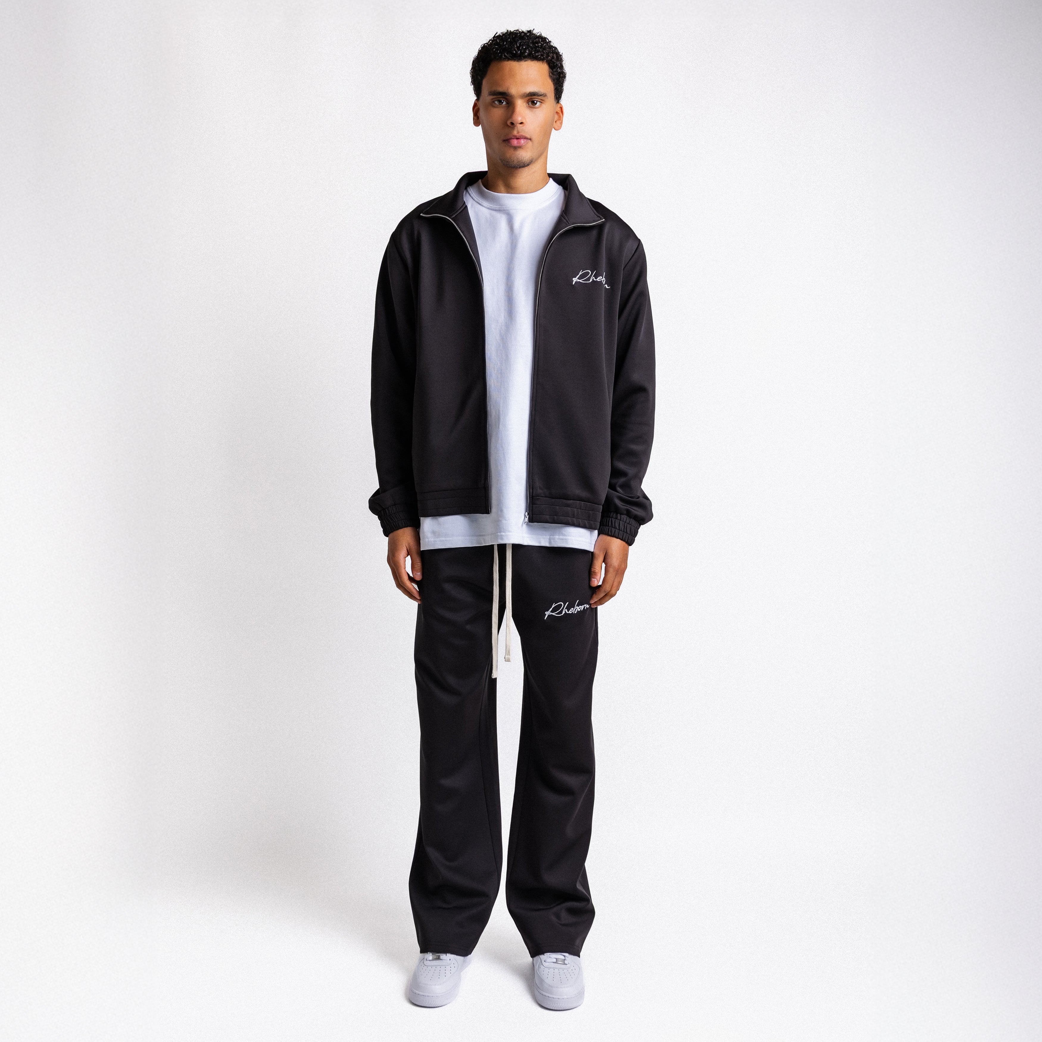 Handwritten Logo Tracksuit Black