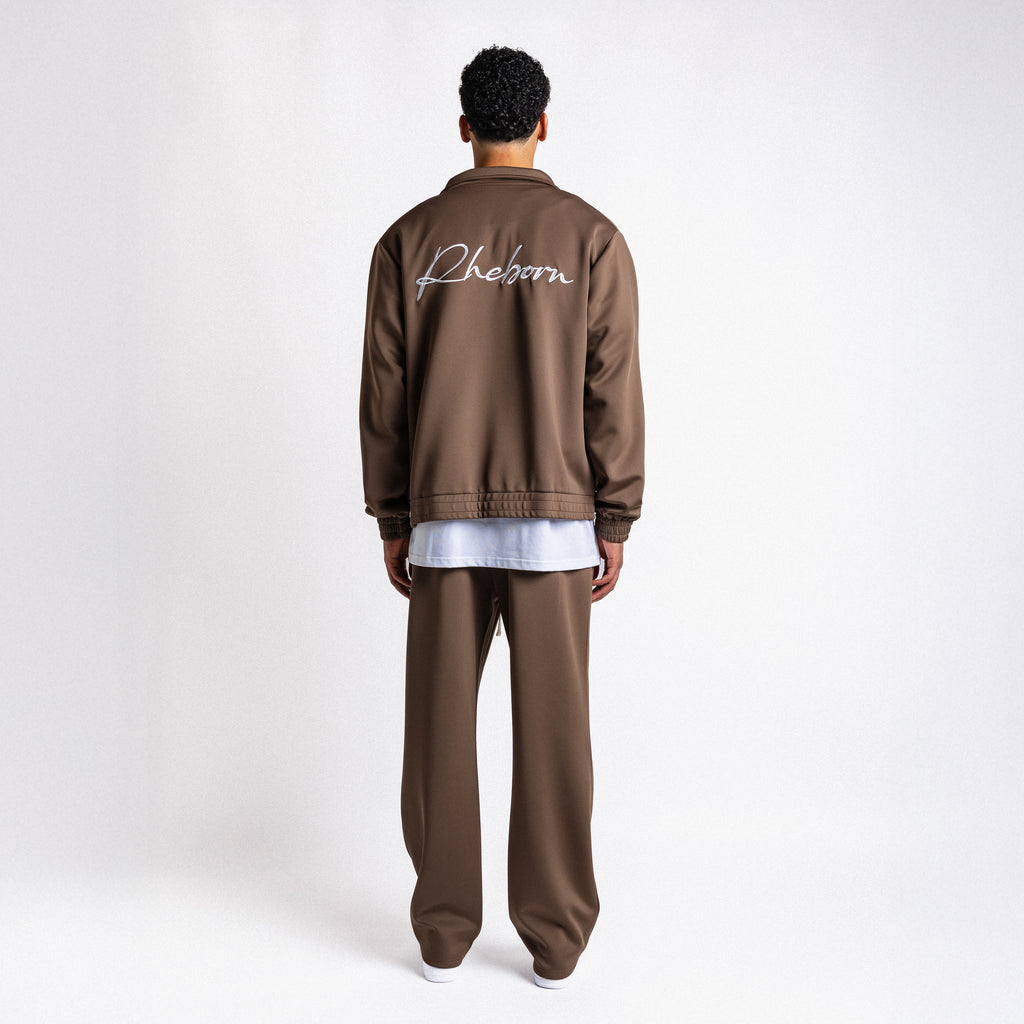 Handwritten Logo Tracksuit Dark Brown