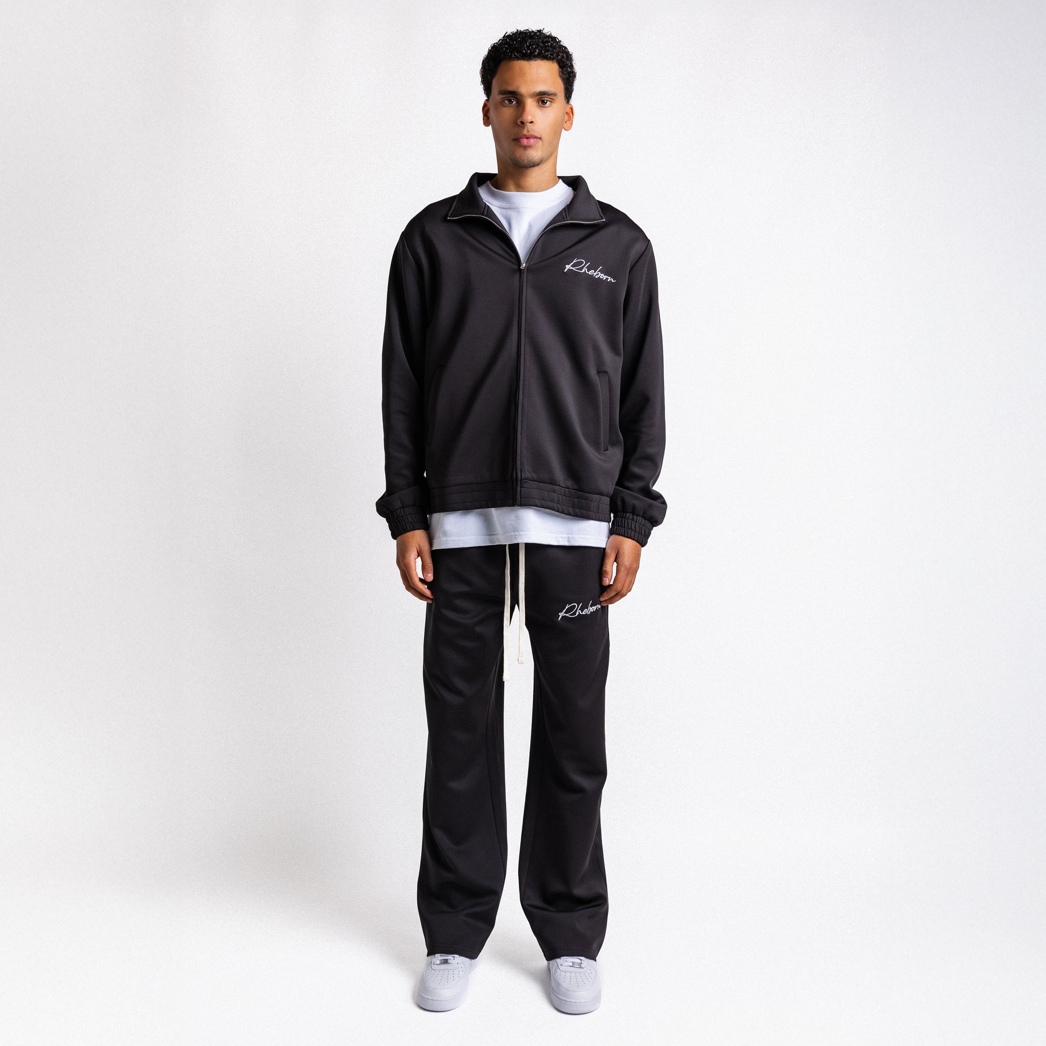 Handwritten Logo Tracksuit Black