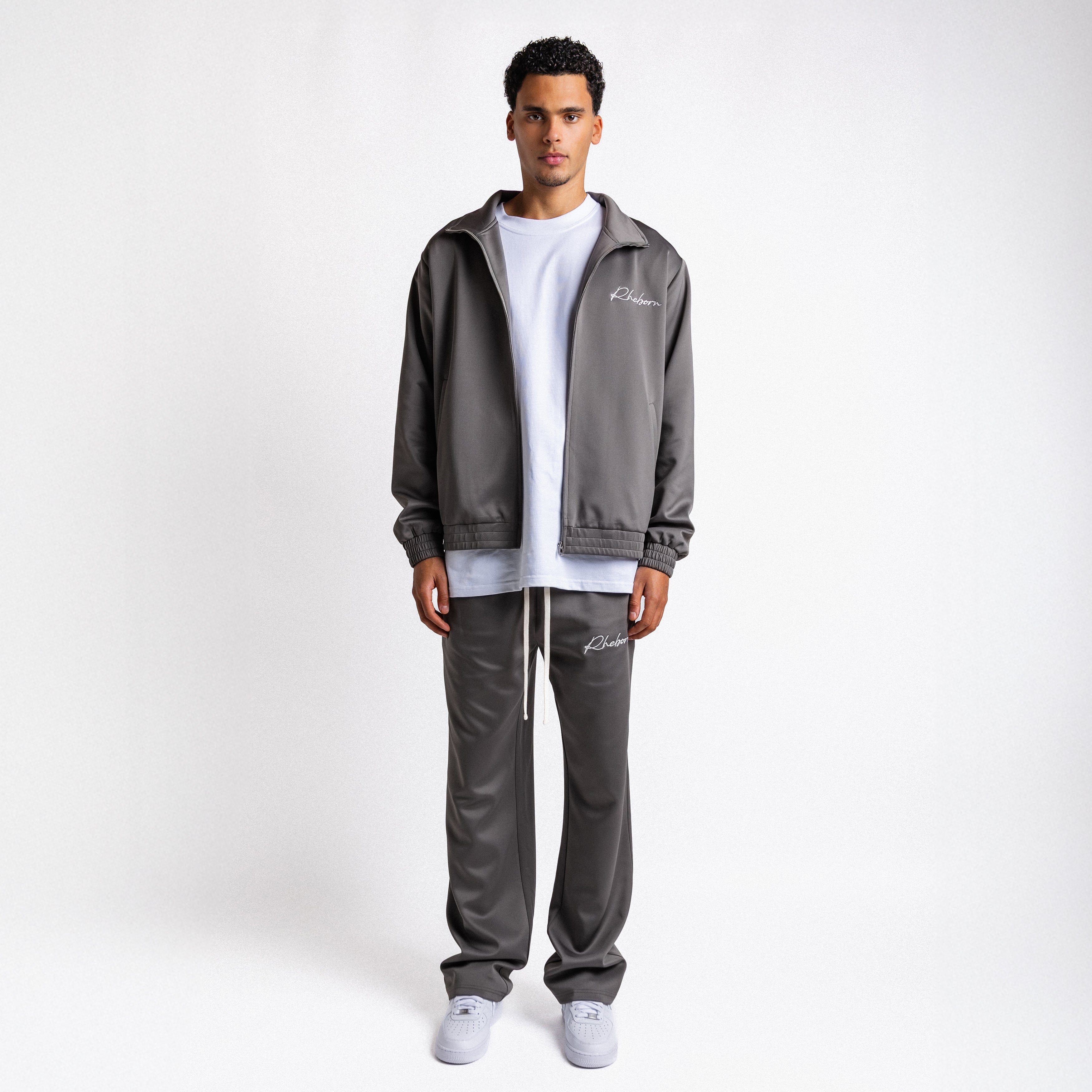 Handwritten Logo Tracksuit Dark Grey