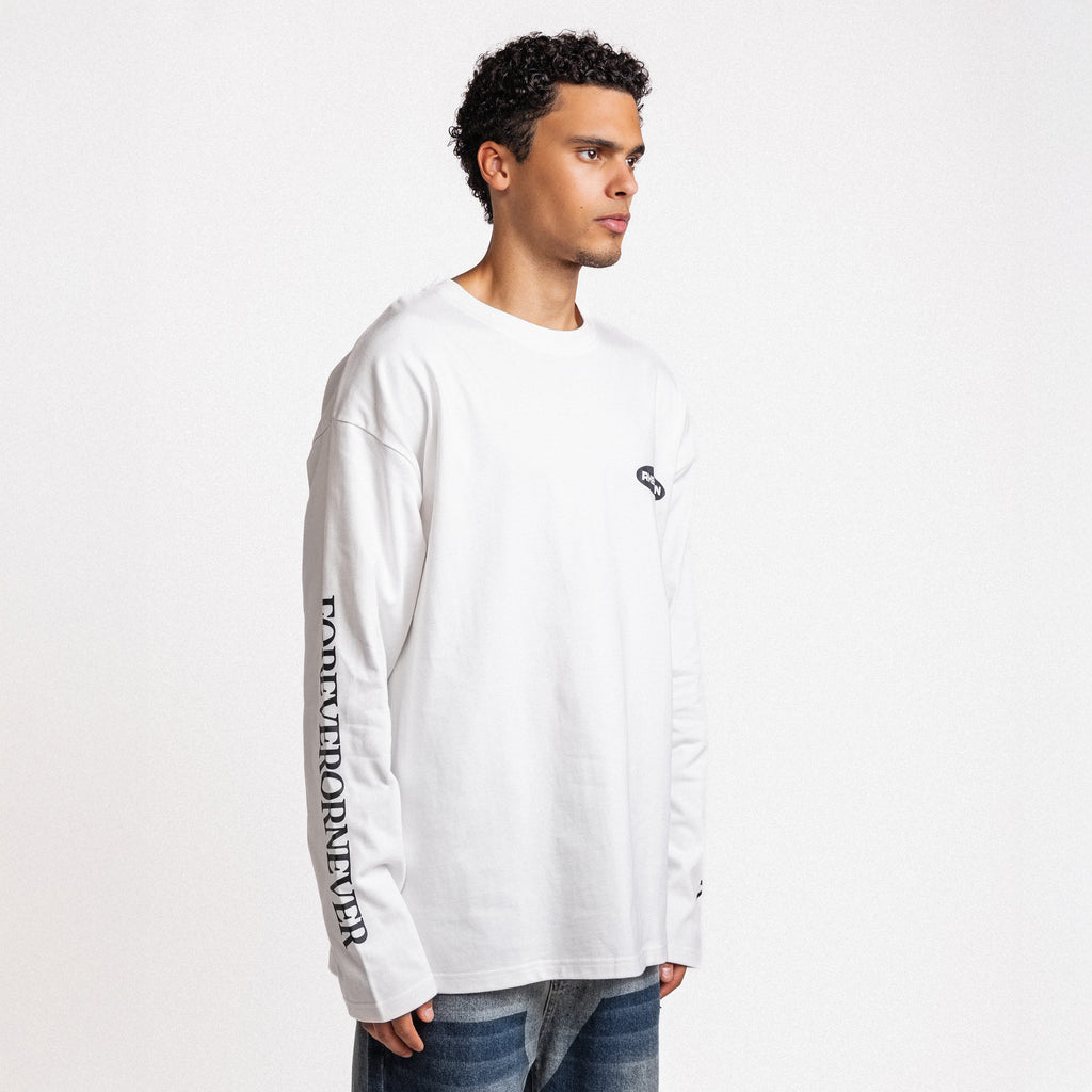 Forever Or Never Club Longsleeve White