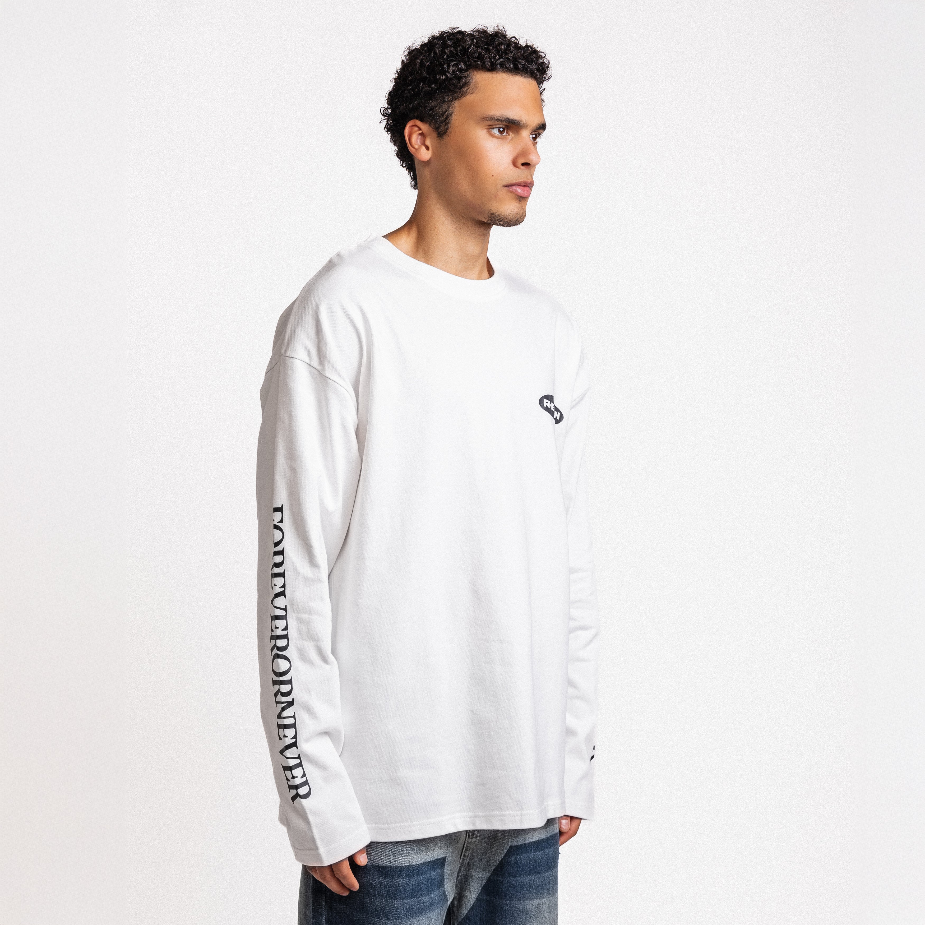 Forever Or Never Club Longsleeve White