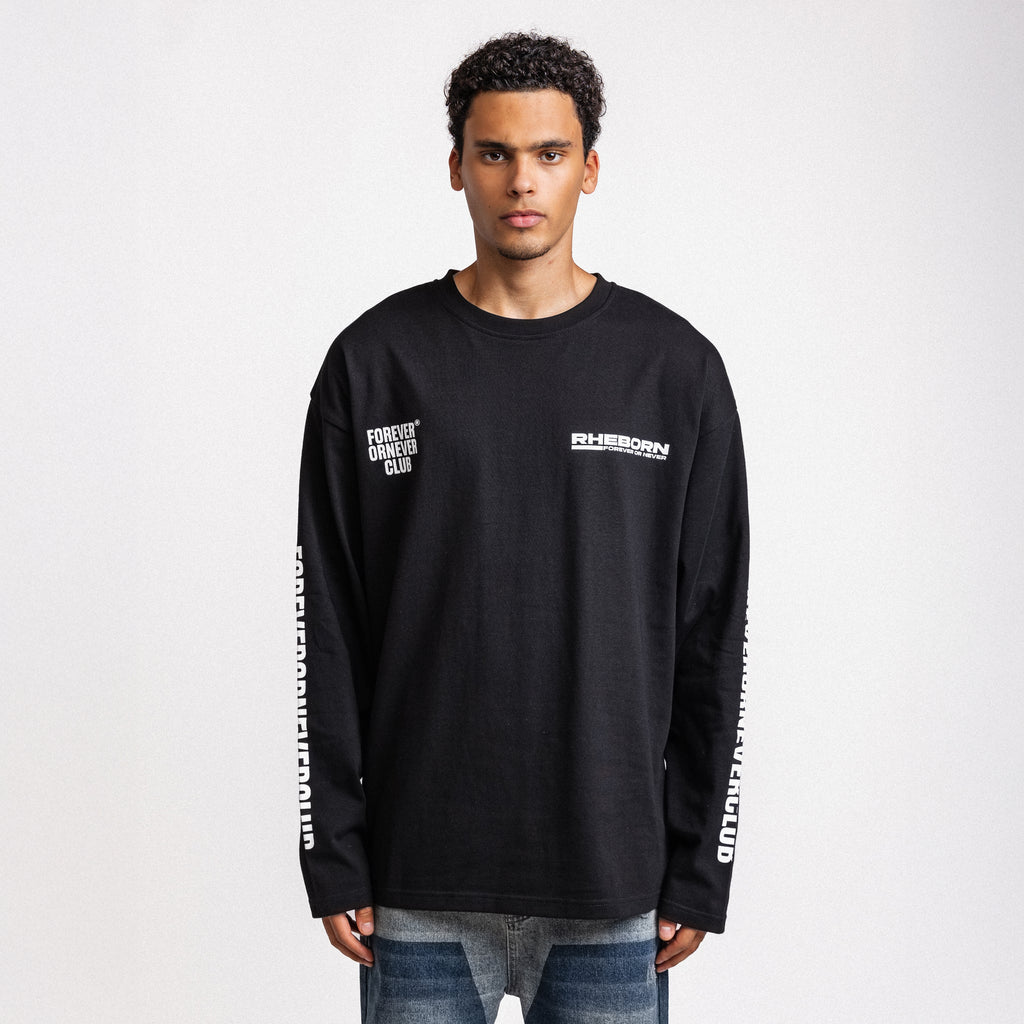 Forever Or Never Club Longsleeve Black