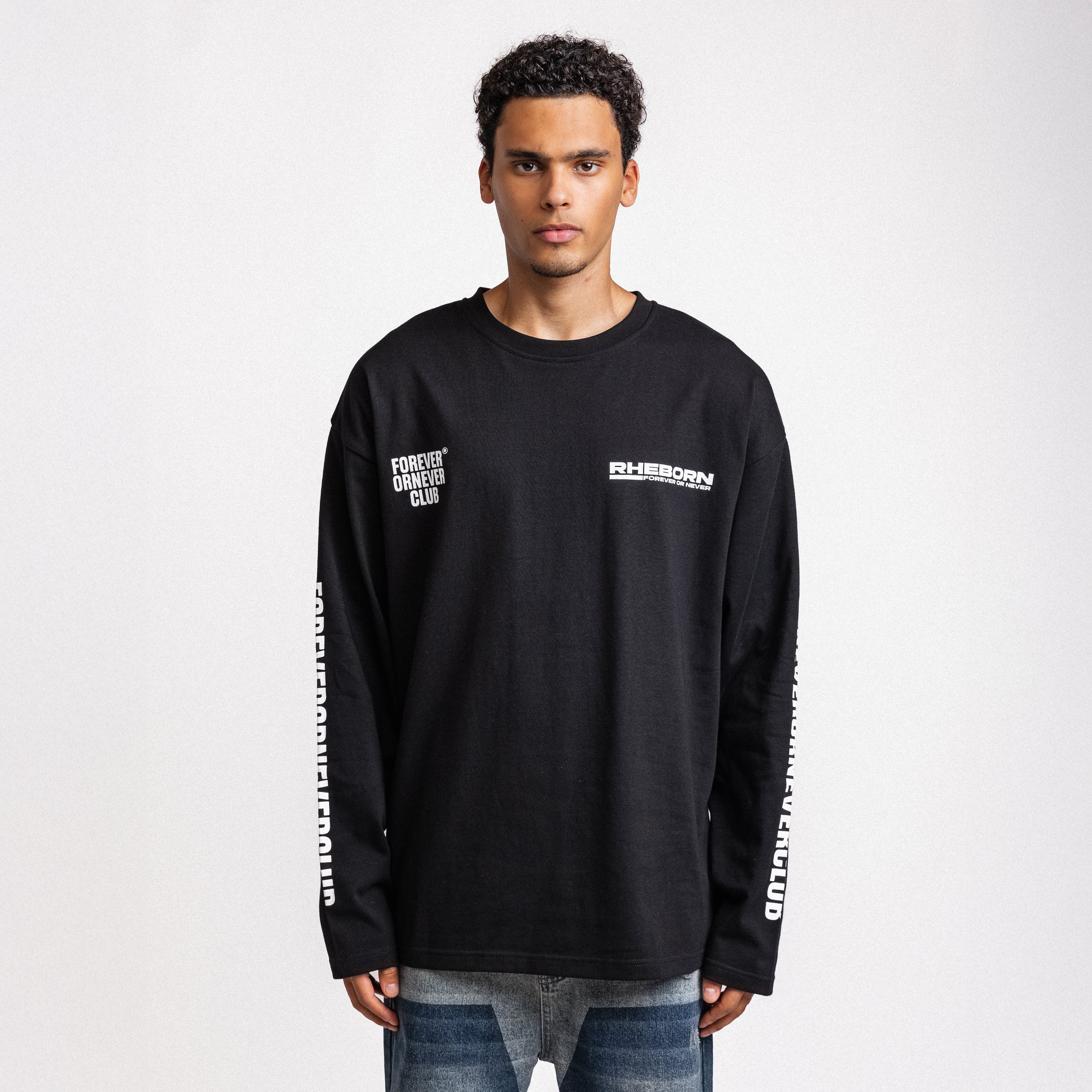 Forever Or Never Club Longsleeve Black