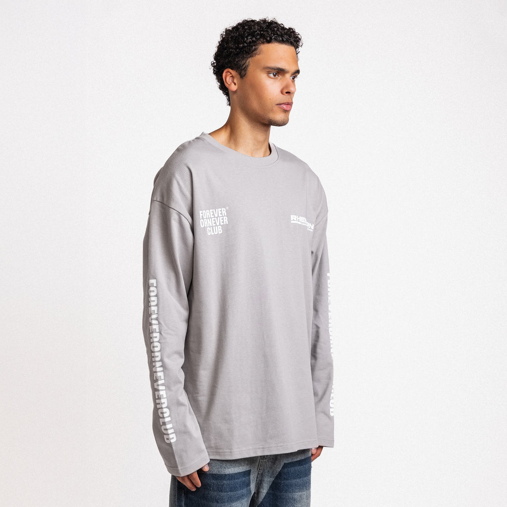Forever Or Never Club Longsleeve Grey