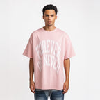 BLURRY FOREVER OR NEVER TEE PINK - WHITE