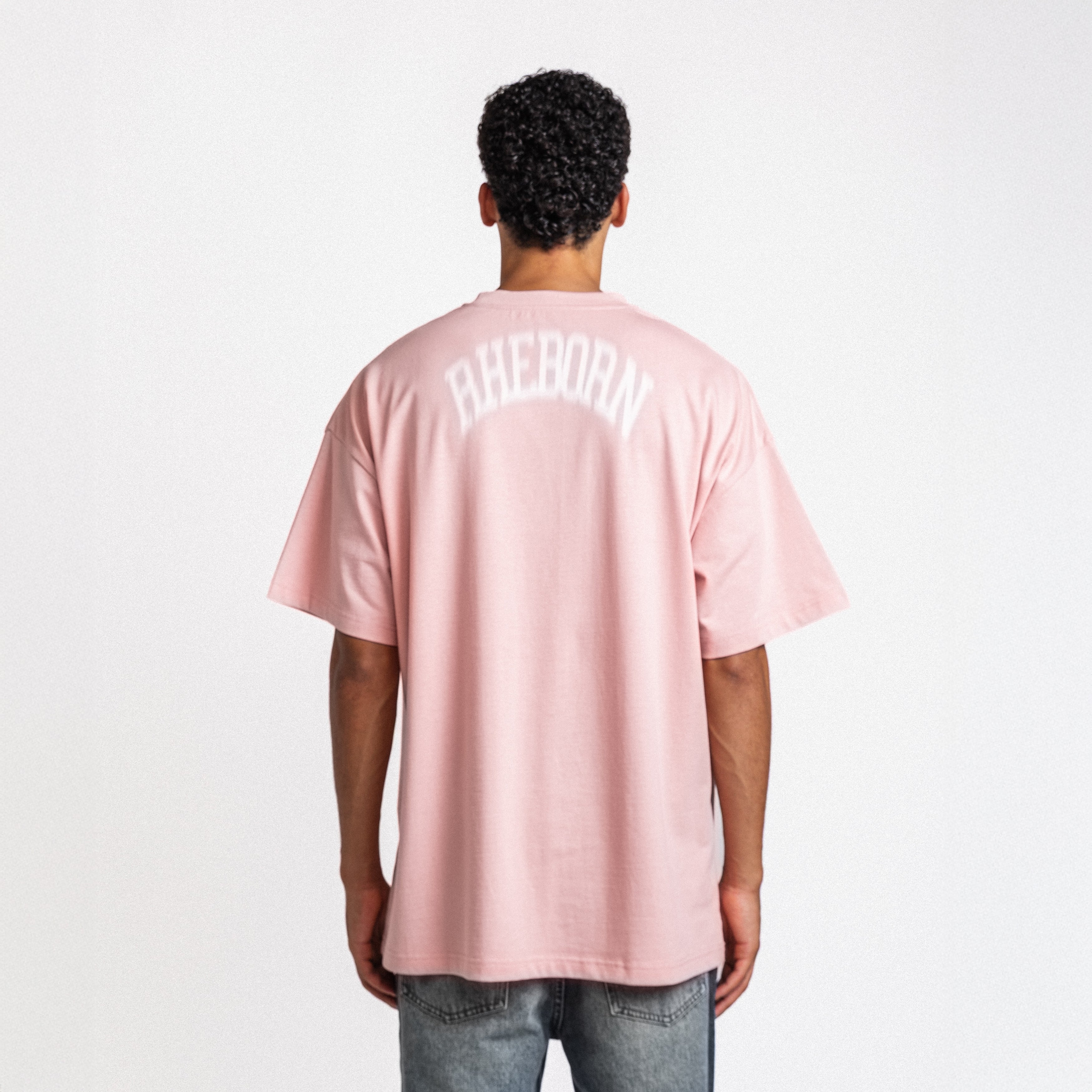 Blurry Forever Or Never Tee Pink - White