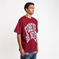 BLURRY FOREVER OR NEVER TEE BURGUNDY - WHITE