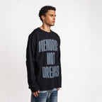 Memories not Dreams Longsleeve Black