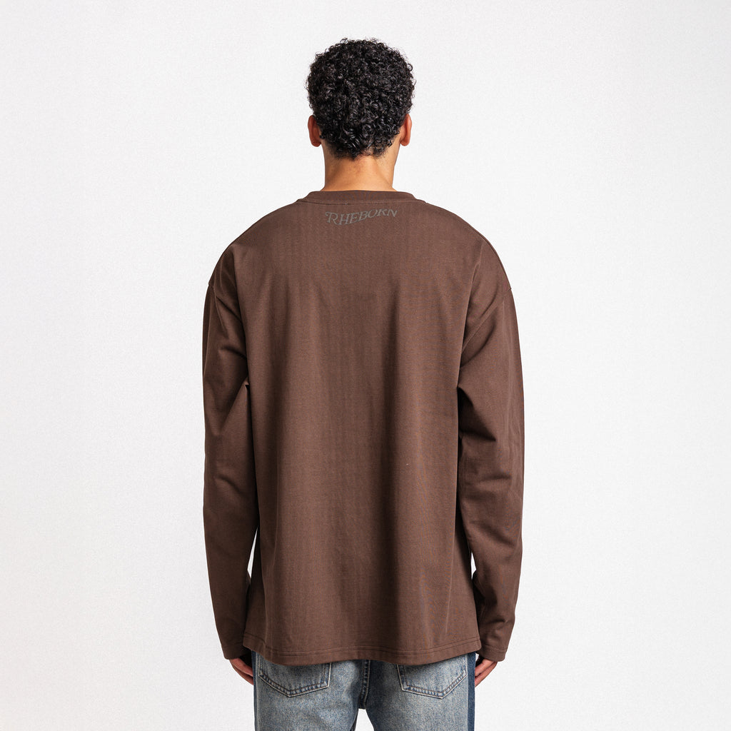 Love More Longsleeve Dark Brown