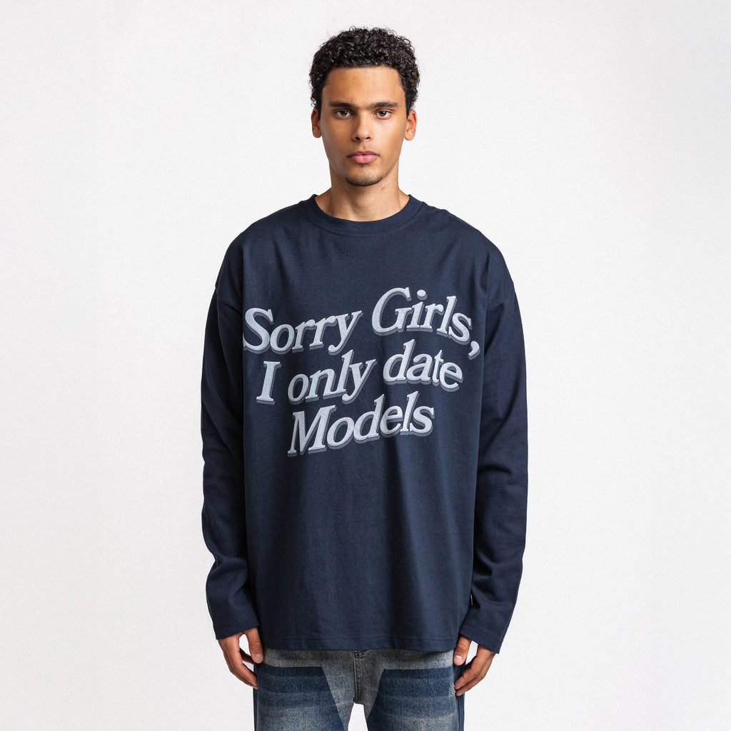 I only date models longsleeve navy