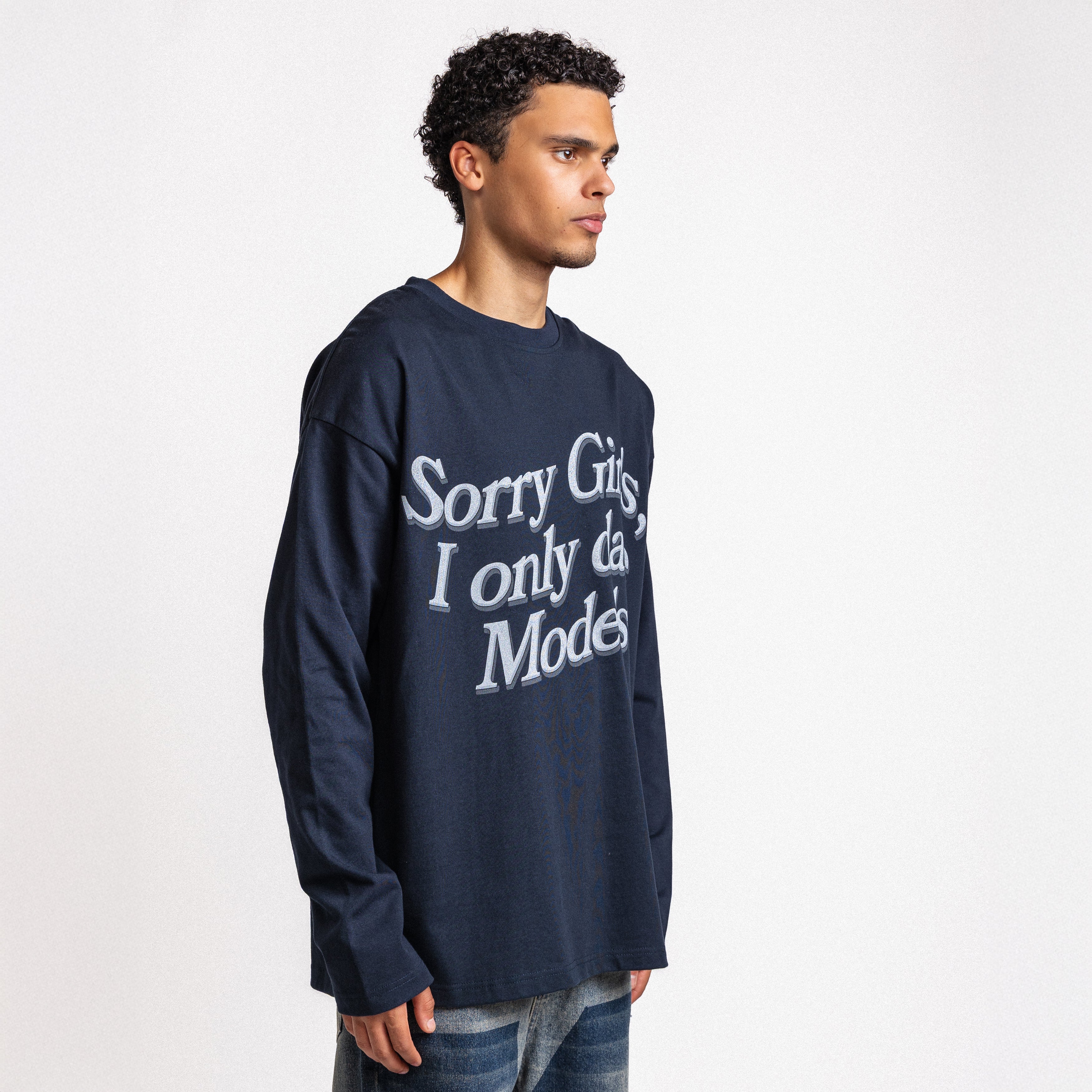 I only date models longsleeve navy