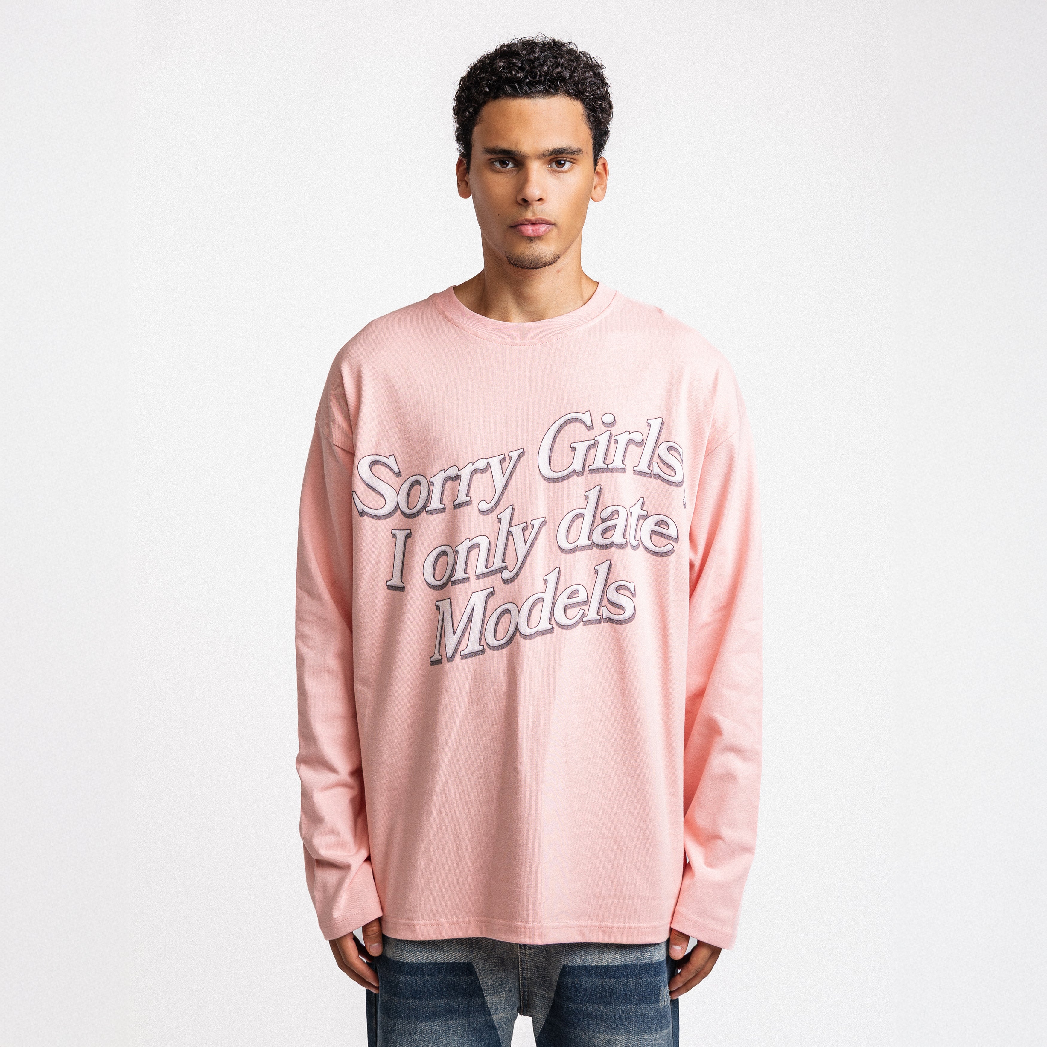 I Only Date Models Longsleeve Pink