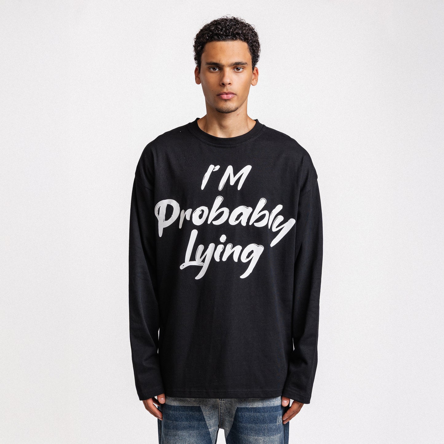 I AM PROBABLY LYING LONGSLEEVE BLACK (PRE ORDER)
