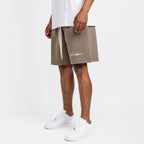 Handwritten Logo Short Khaki