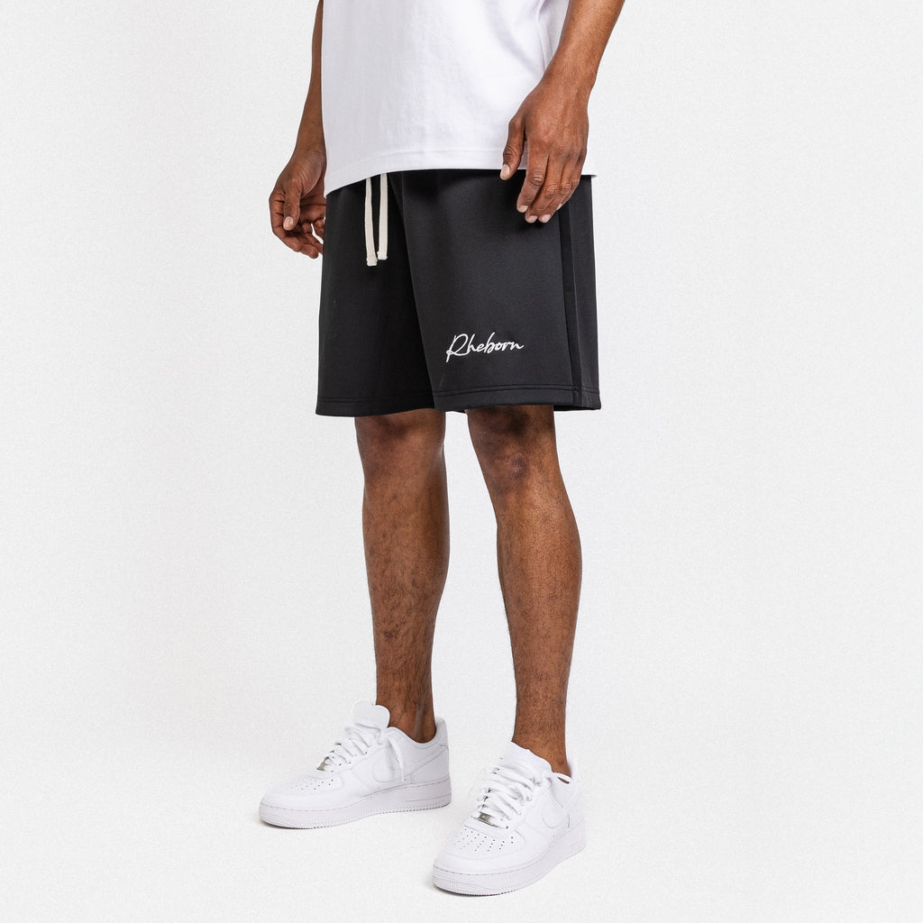 Handwritten Logo Short Black