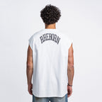 Blurry Forever Or Never Sleeveless Tee White