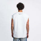 Love More Sleeveless Tee White