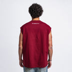 I Only Date Models Sleeveless Tee Burgundy