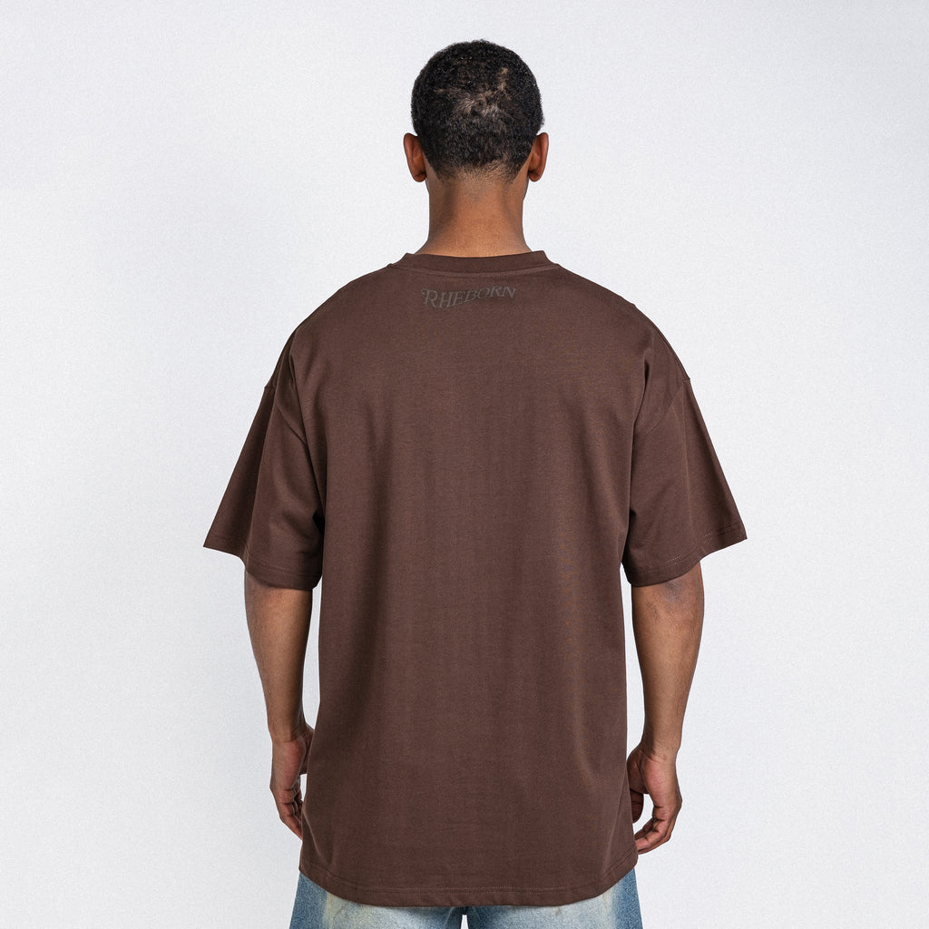 Love More Tee Dark Brown