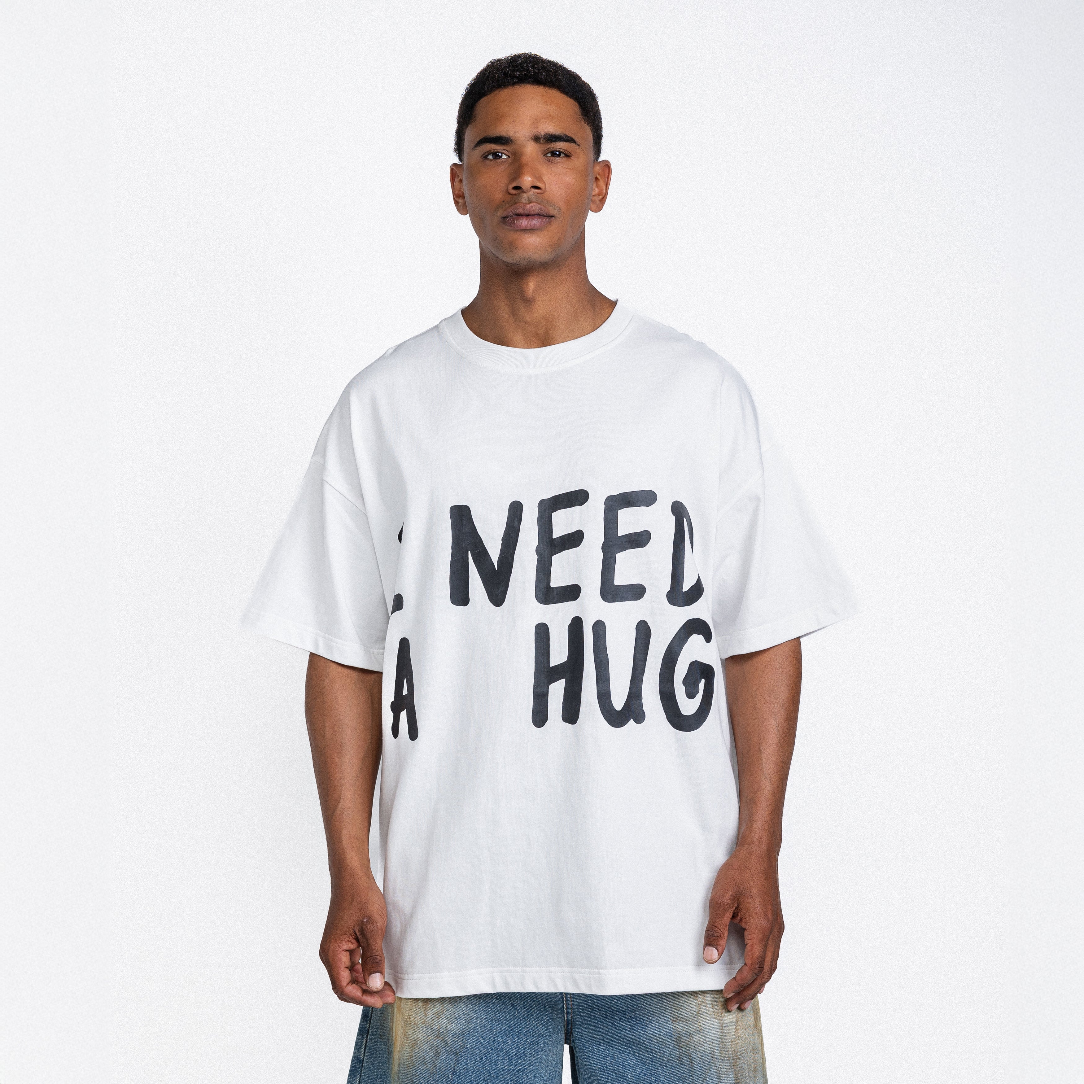 I Need A Hug Tee White