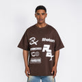 Multi Logo Tee Dark Brown