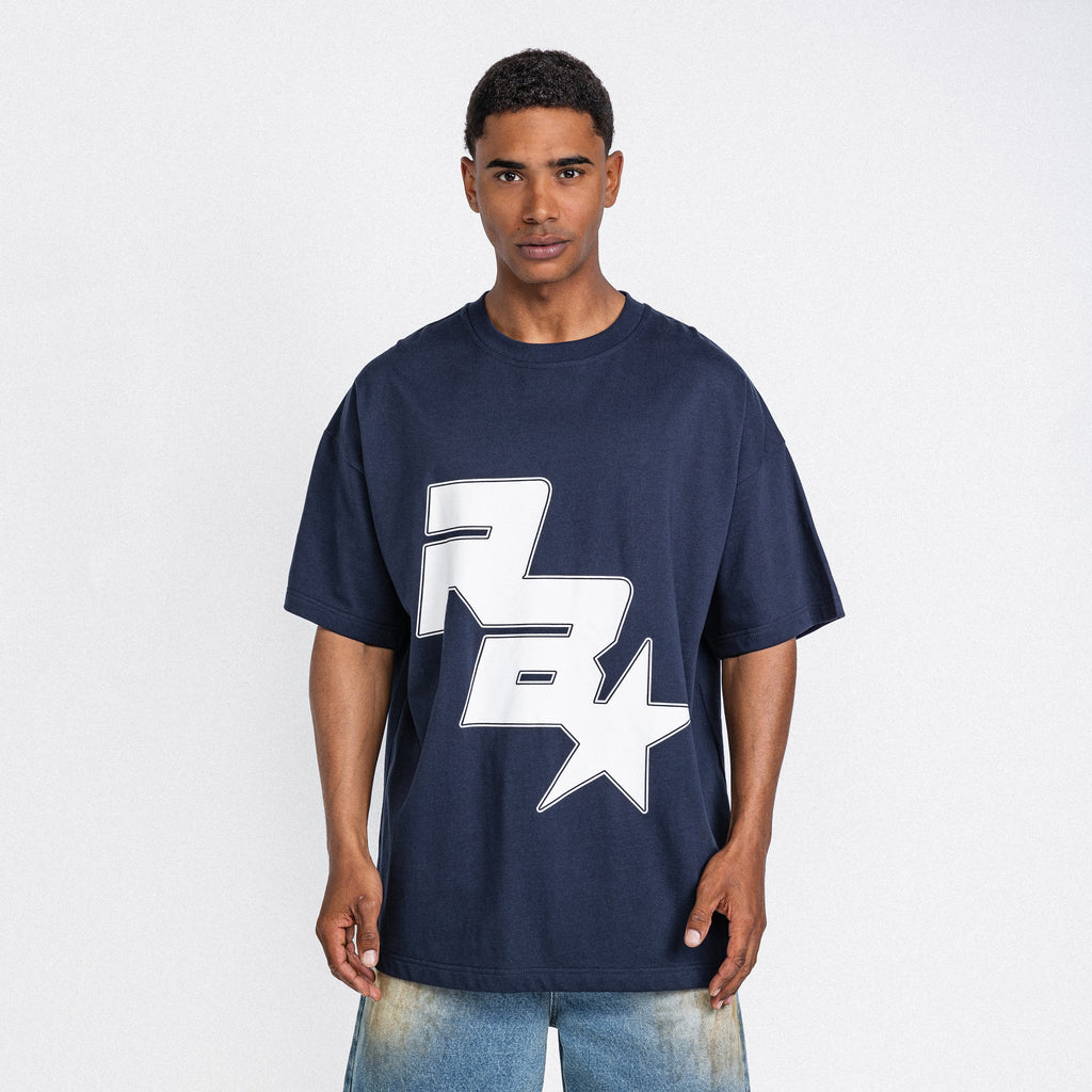 Star Logo Tee Navy