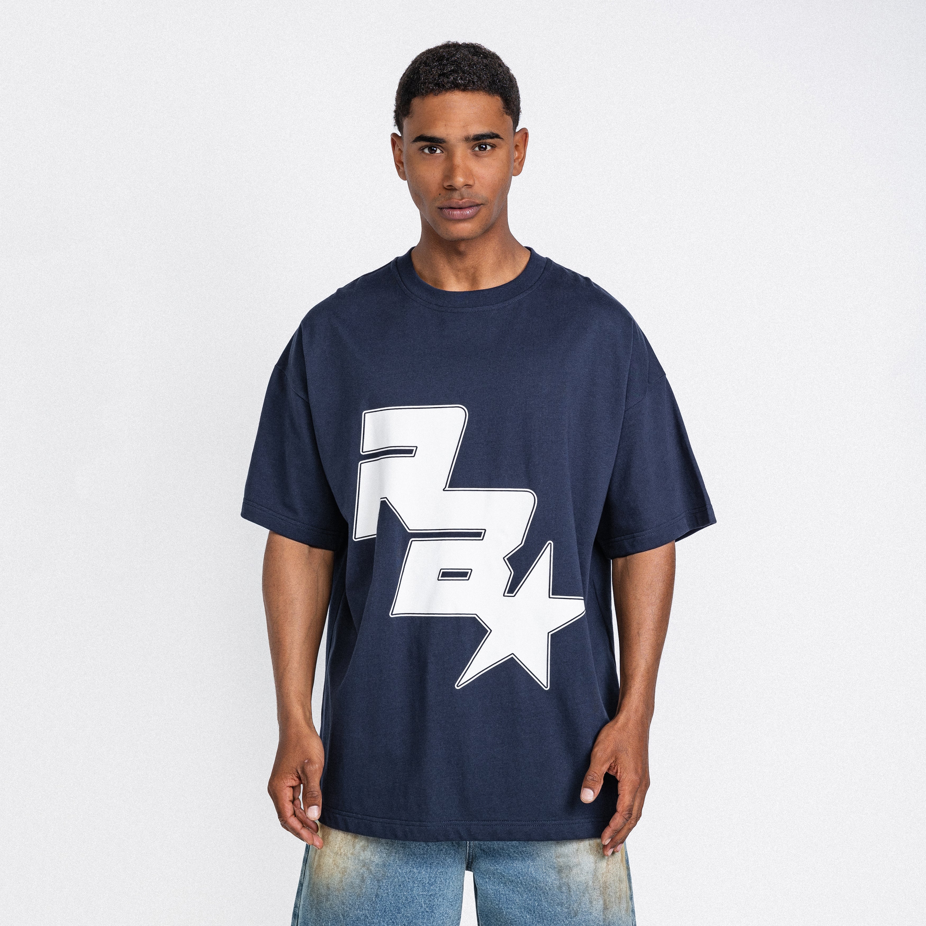 Star Logo Tee Navy