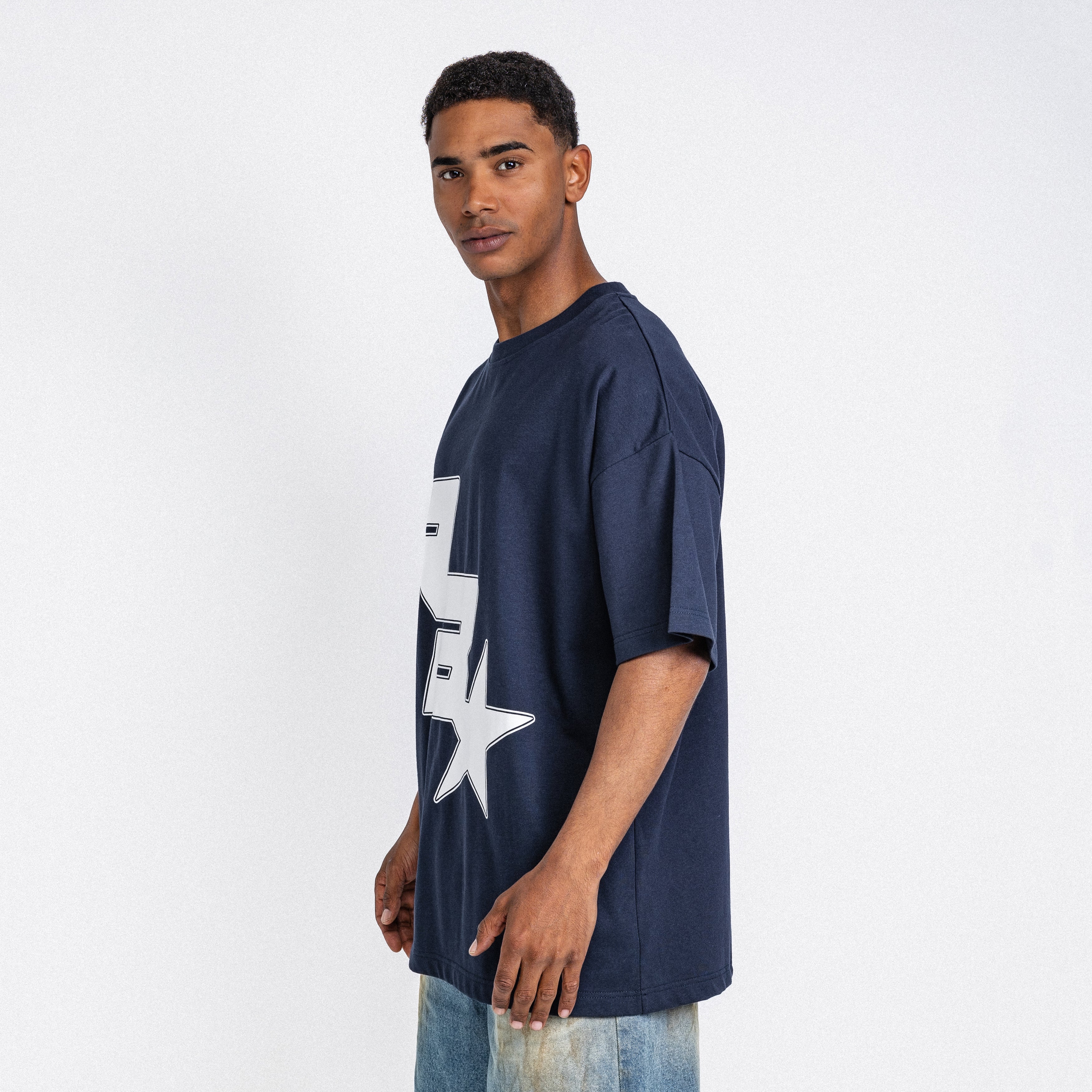 Star Logo Tee Navy