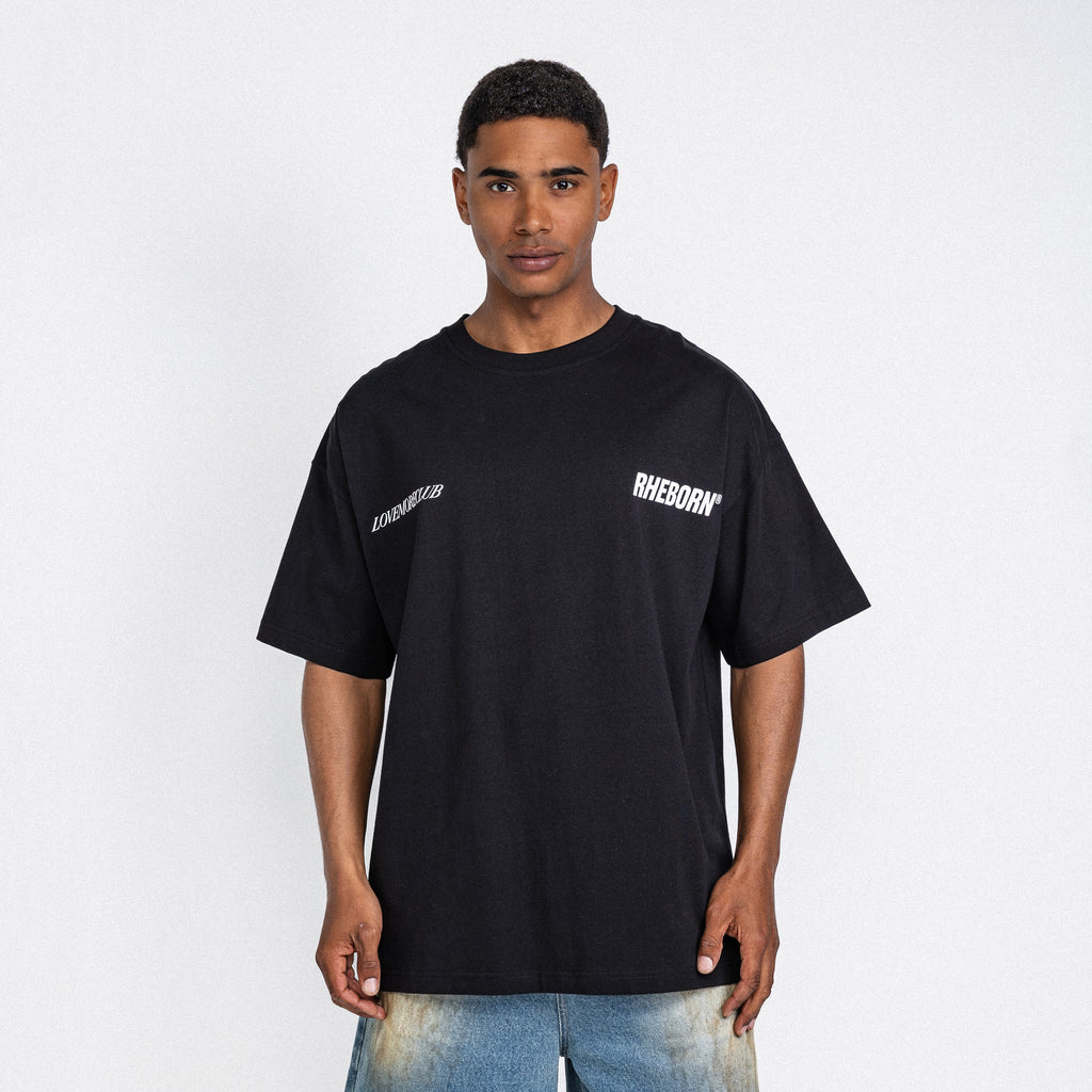 Love More Club Tee Black