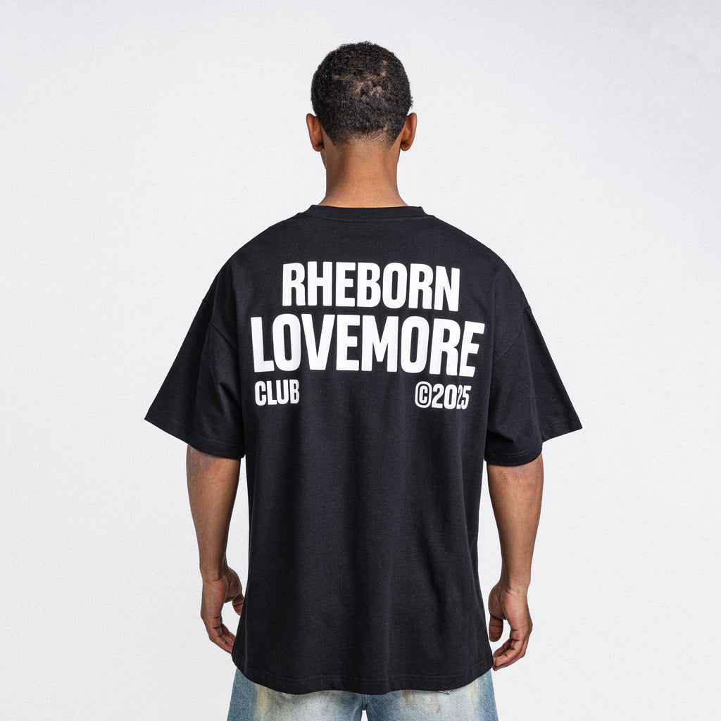 Love More Club Tee Black