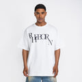 Falling Logo Tee White