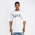 Falling Logo Tee White