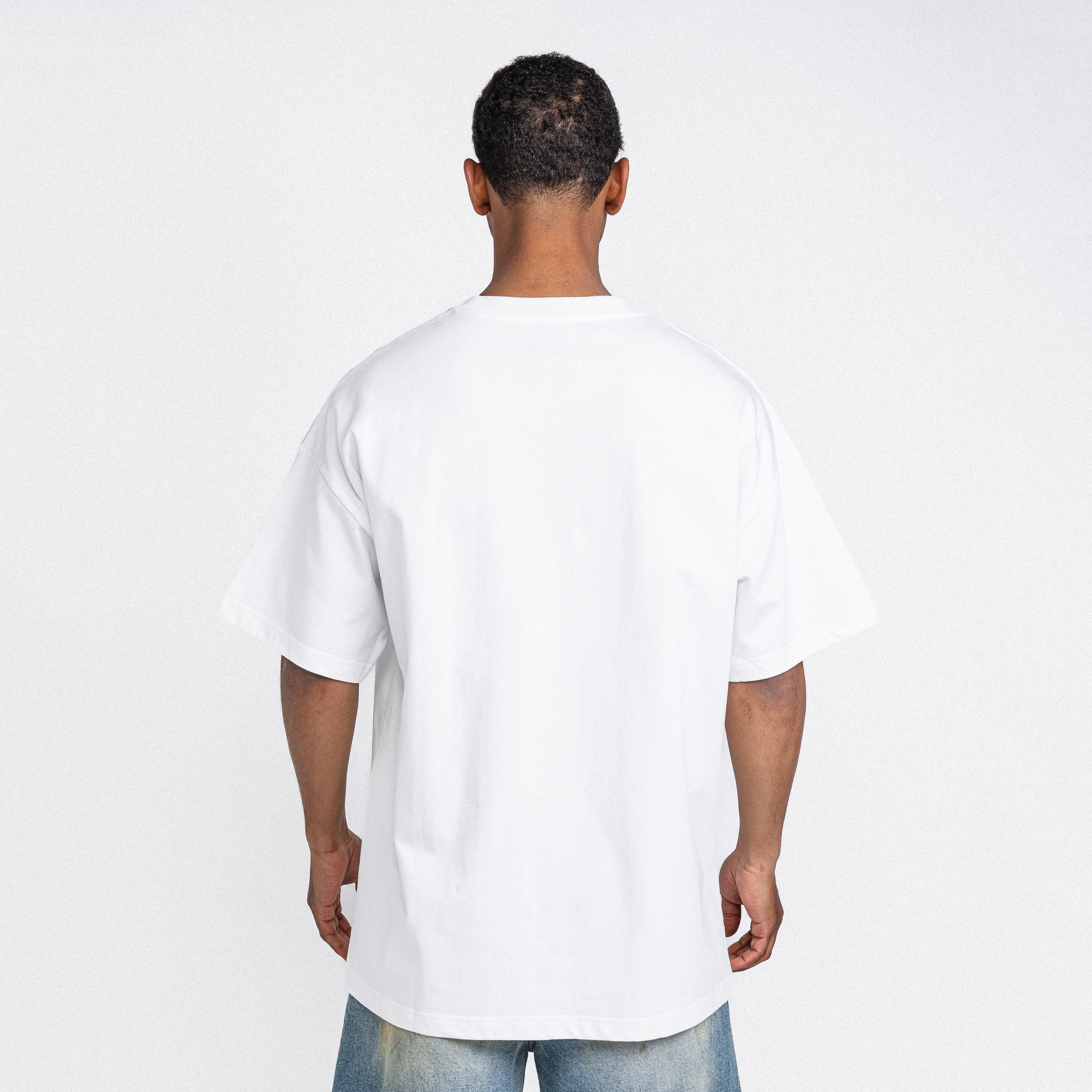 Falling Logo Tee White