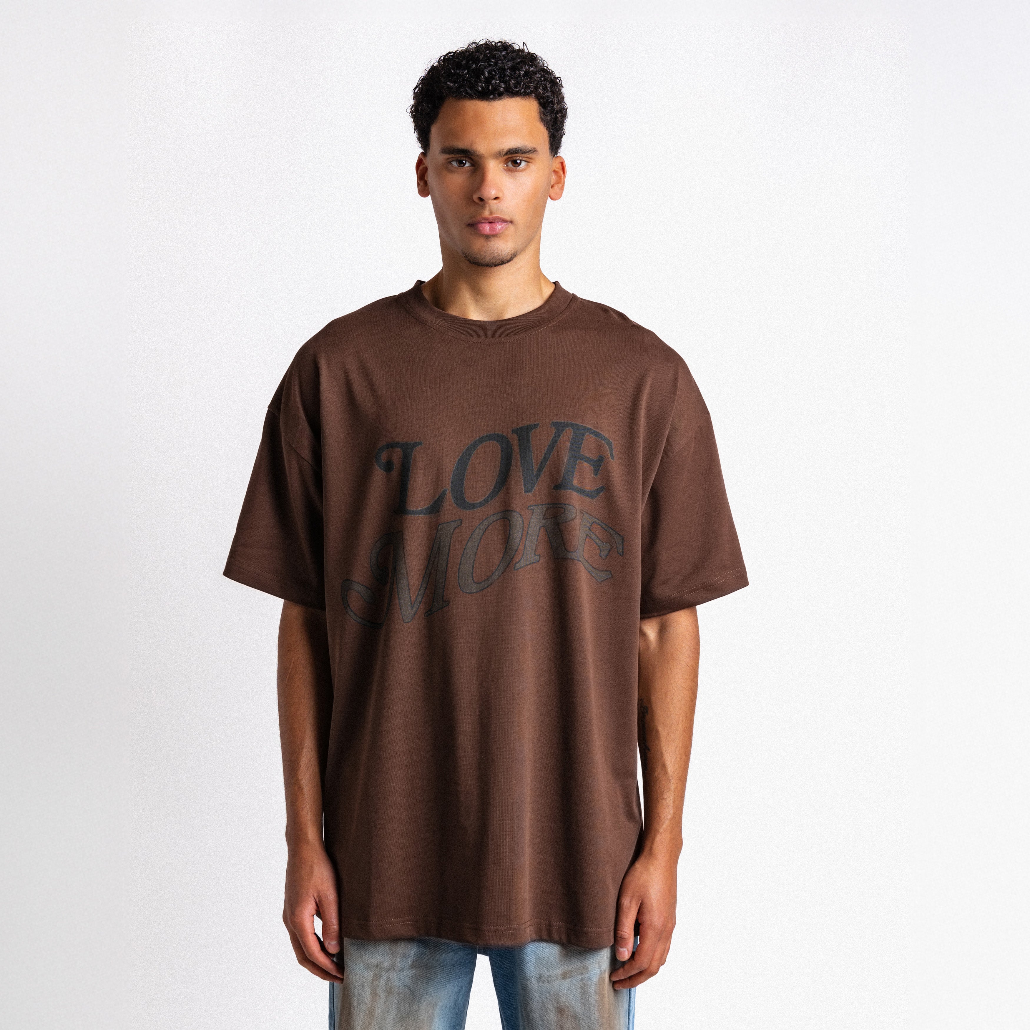 Love More Tee Dark Brown (PRE ORDER)