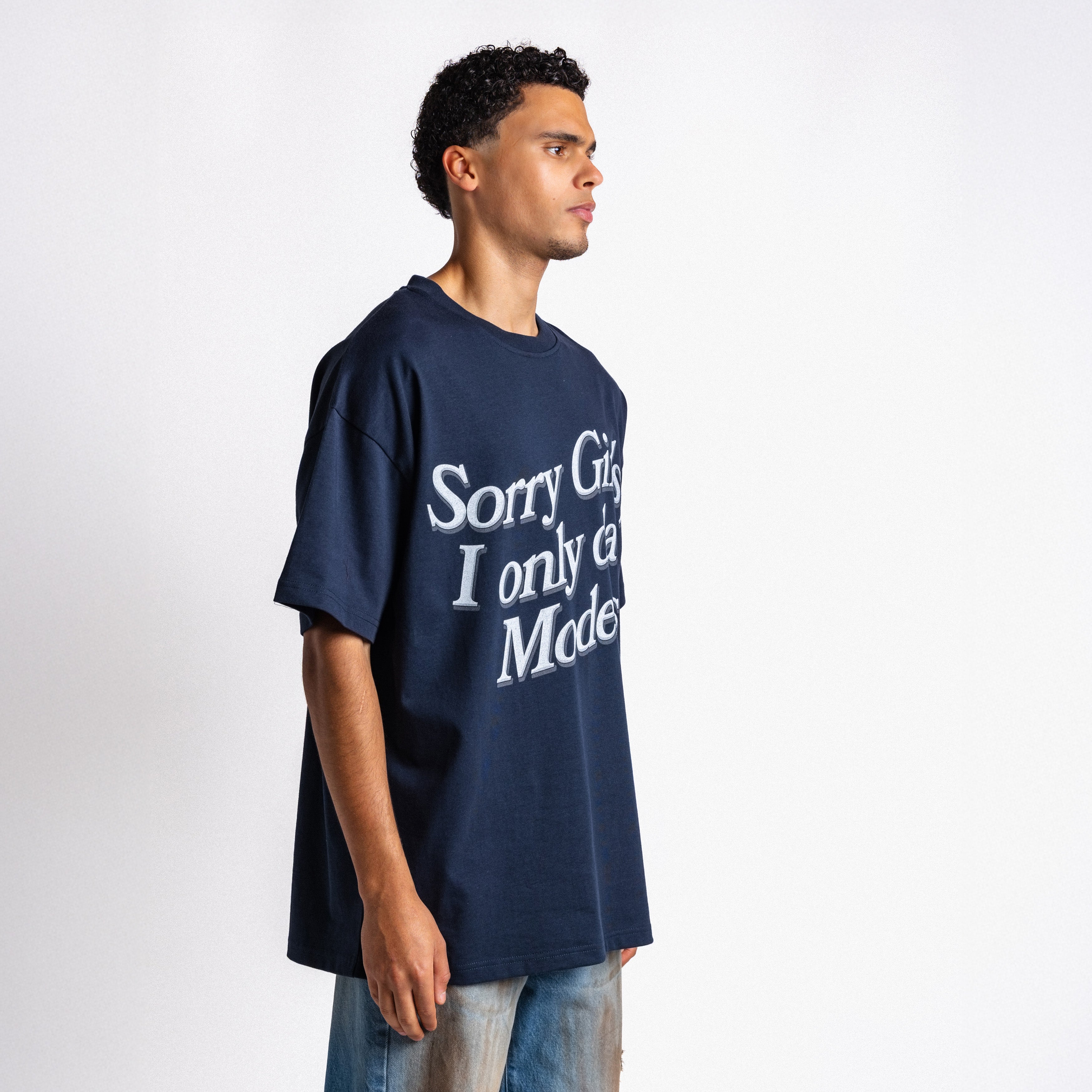 I Only Date Models Tee Navy (PRE ORDER)