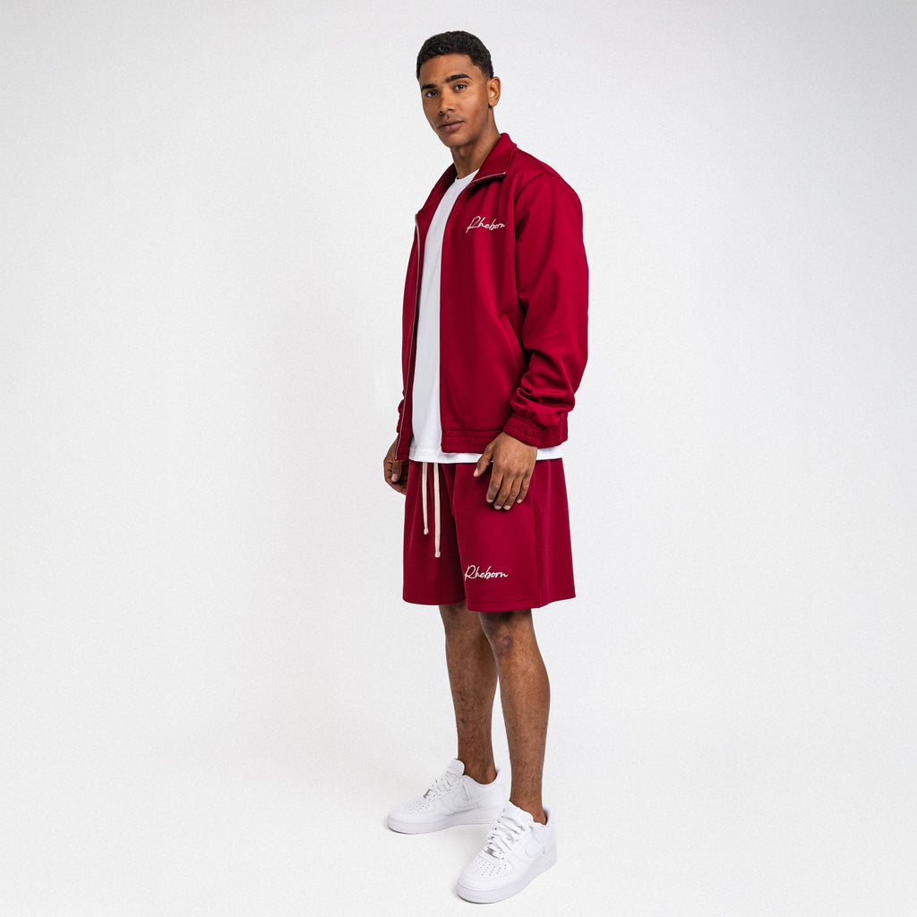 Handwritten Logo Summer Set Burgundy