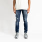 Dark Blue Washed Jeans