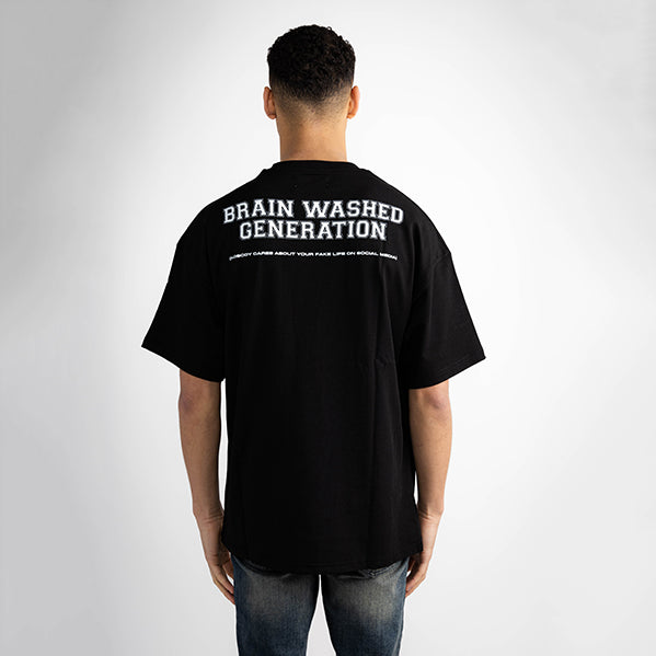 Brain Washed Generation Tee Black