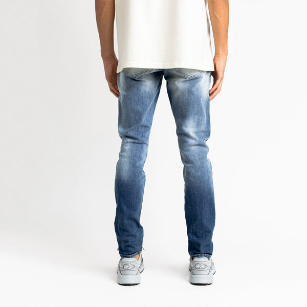 Navy Bleached Washed Jeans